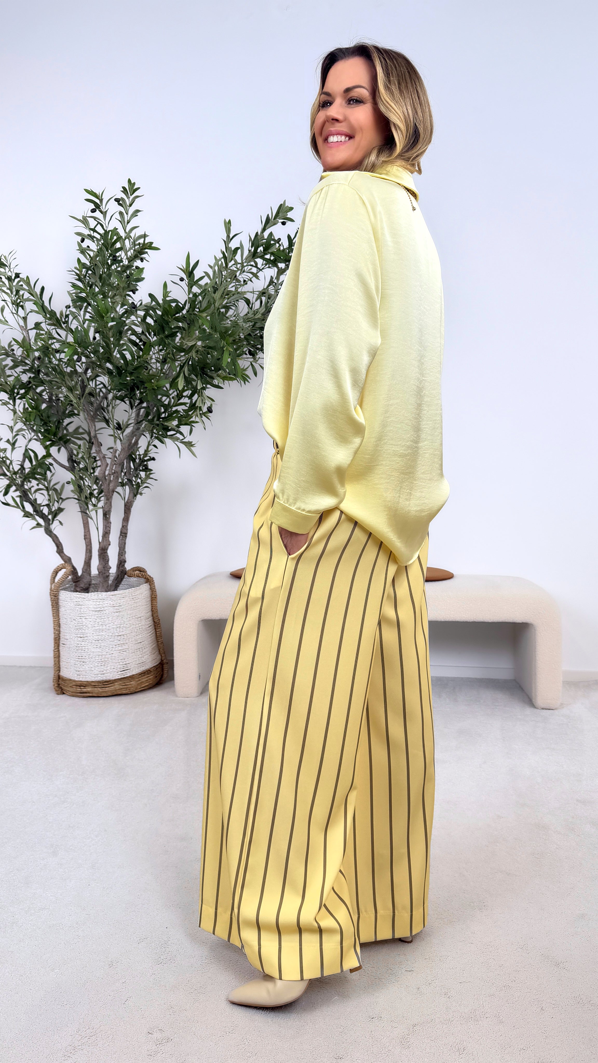 Weite Hose Clean Comfort *Gelb*