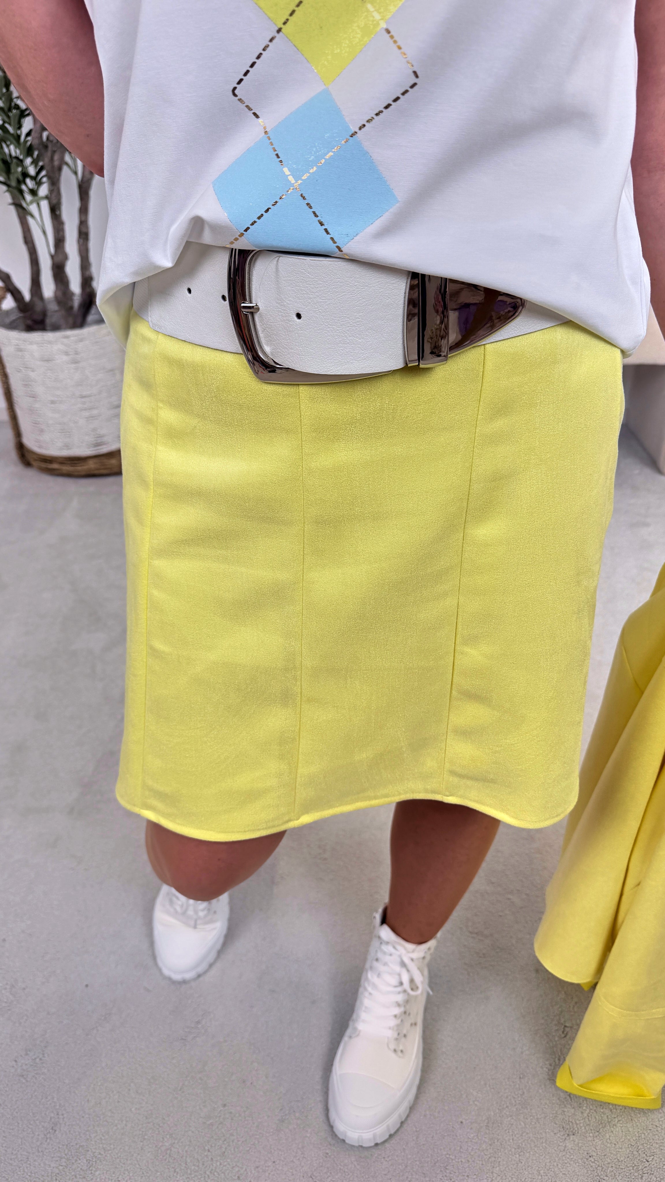 Kurzer Rock Soft Confidence *Gelb*