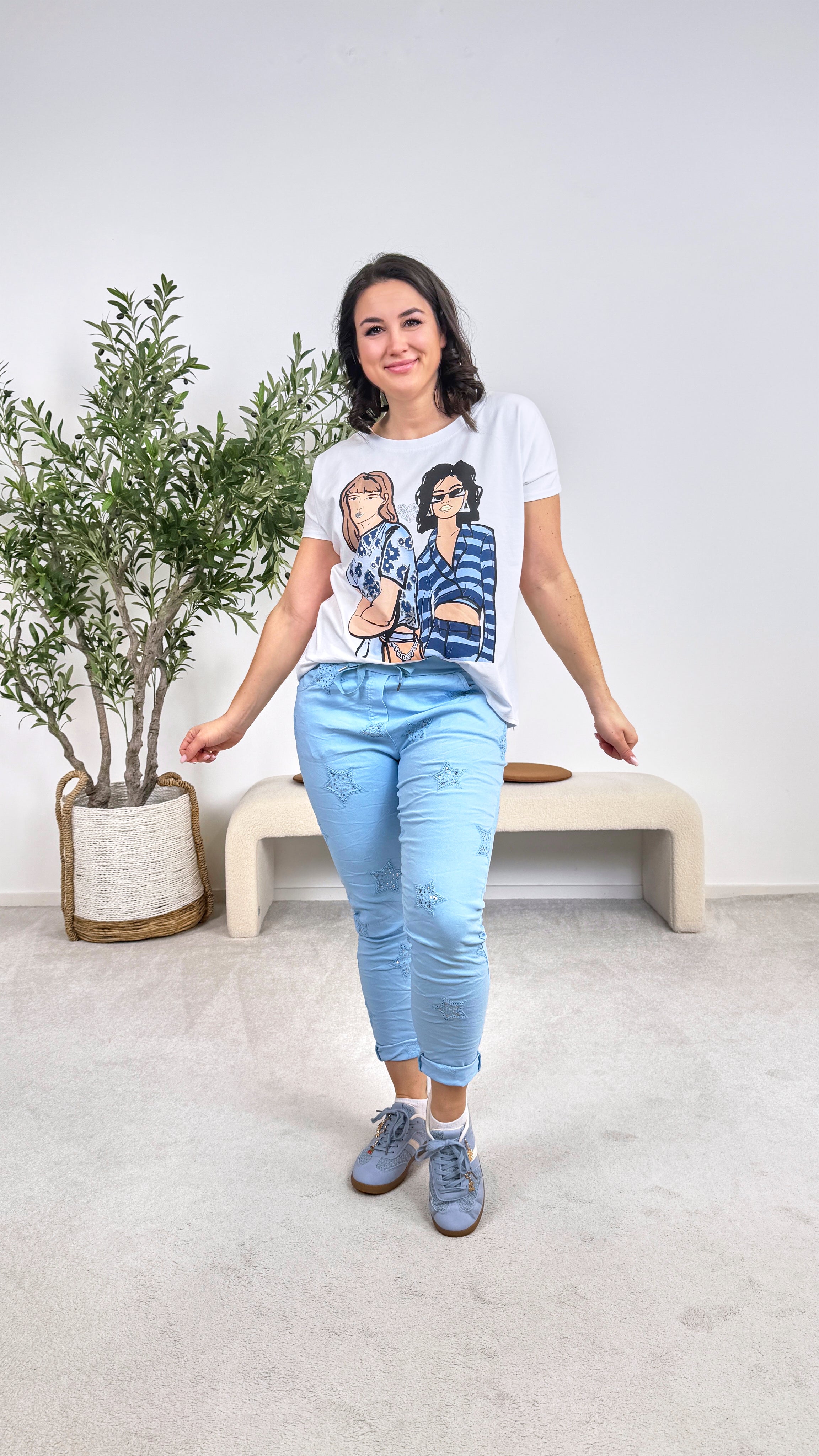 Jogpants Cosmic Shine *Hellblau*