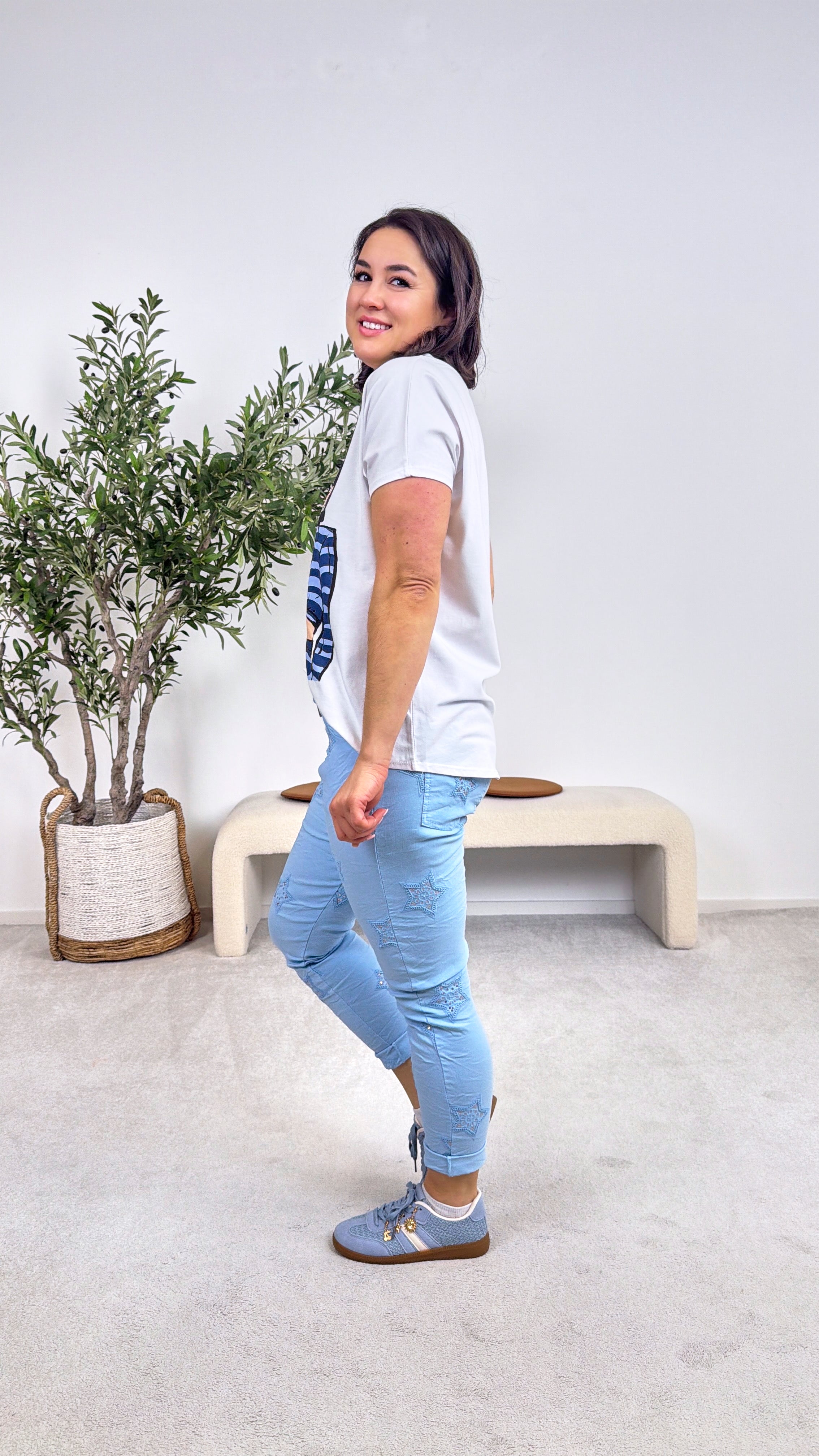 Jogpants Cosmic Shine *Hellblau*