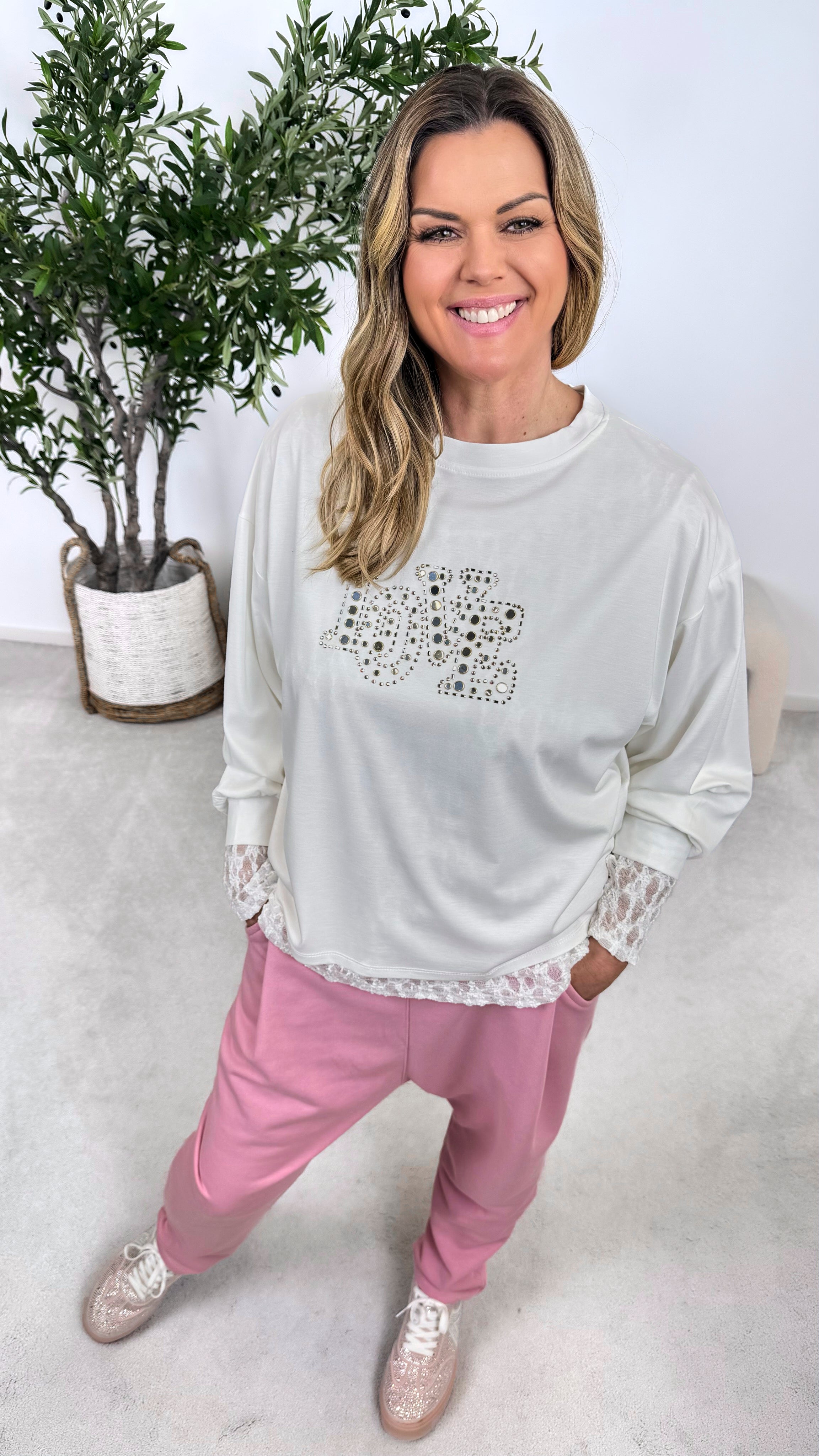 Langarmshirt Pure Love *Weiß*