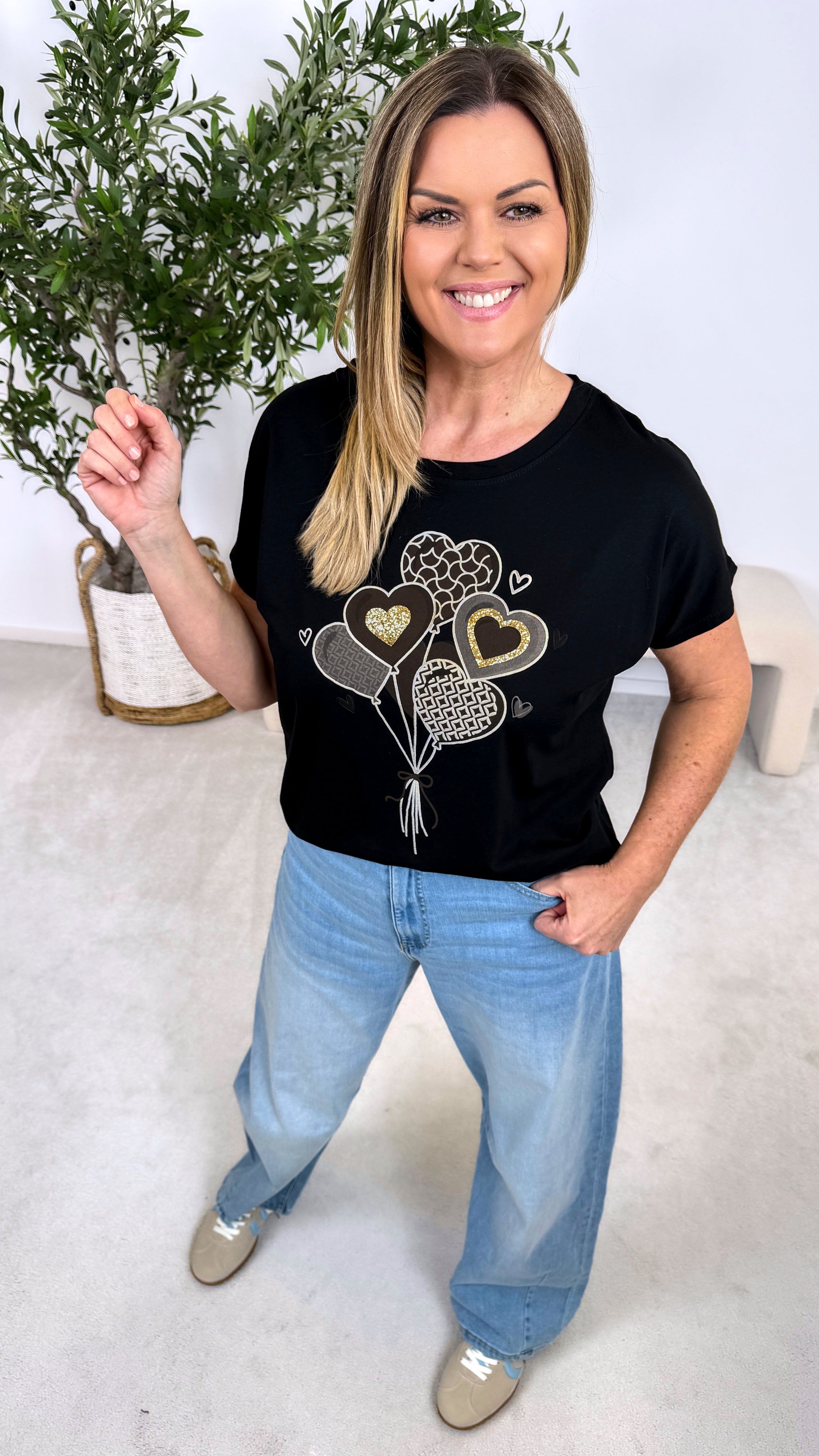 T-Shirt Love Lift *Schwarz*