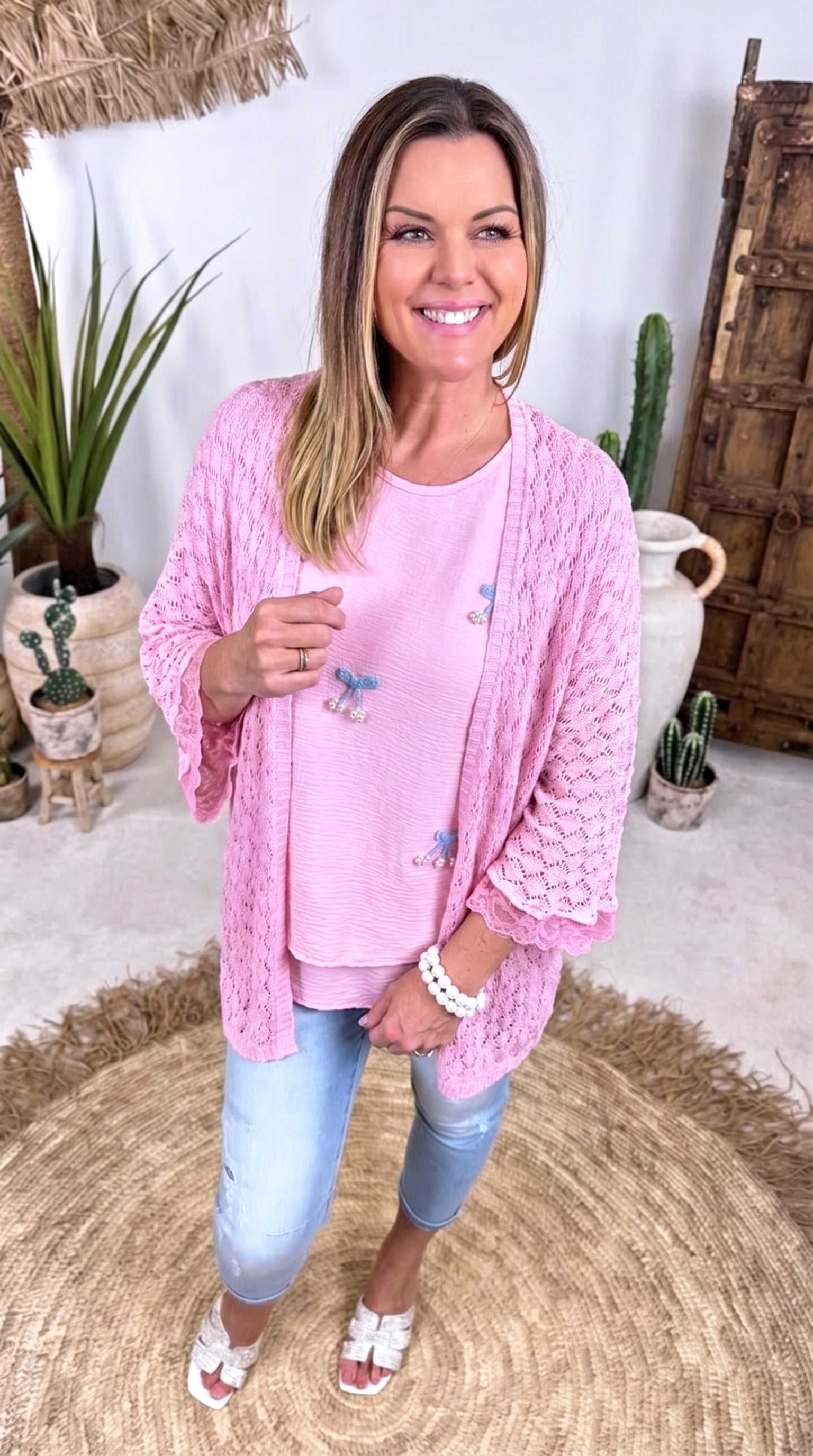 Cardigan Candy Lace *Rosa*