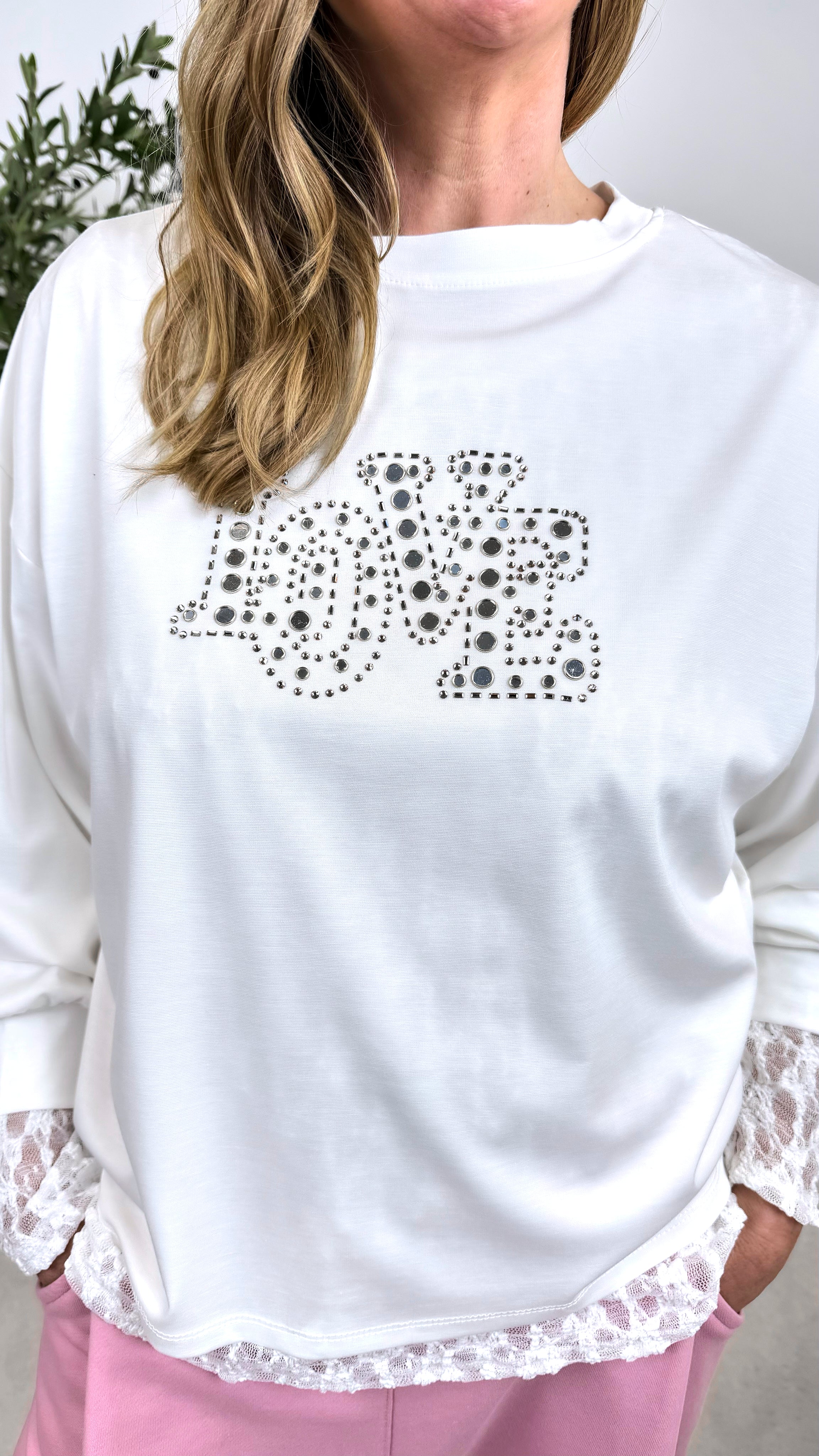 Langarmshirt Pure Love *Weiß*