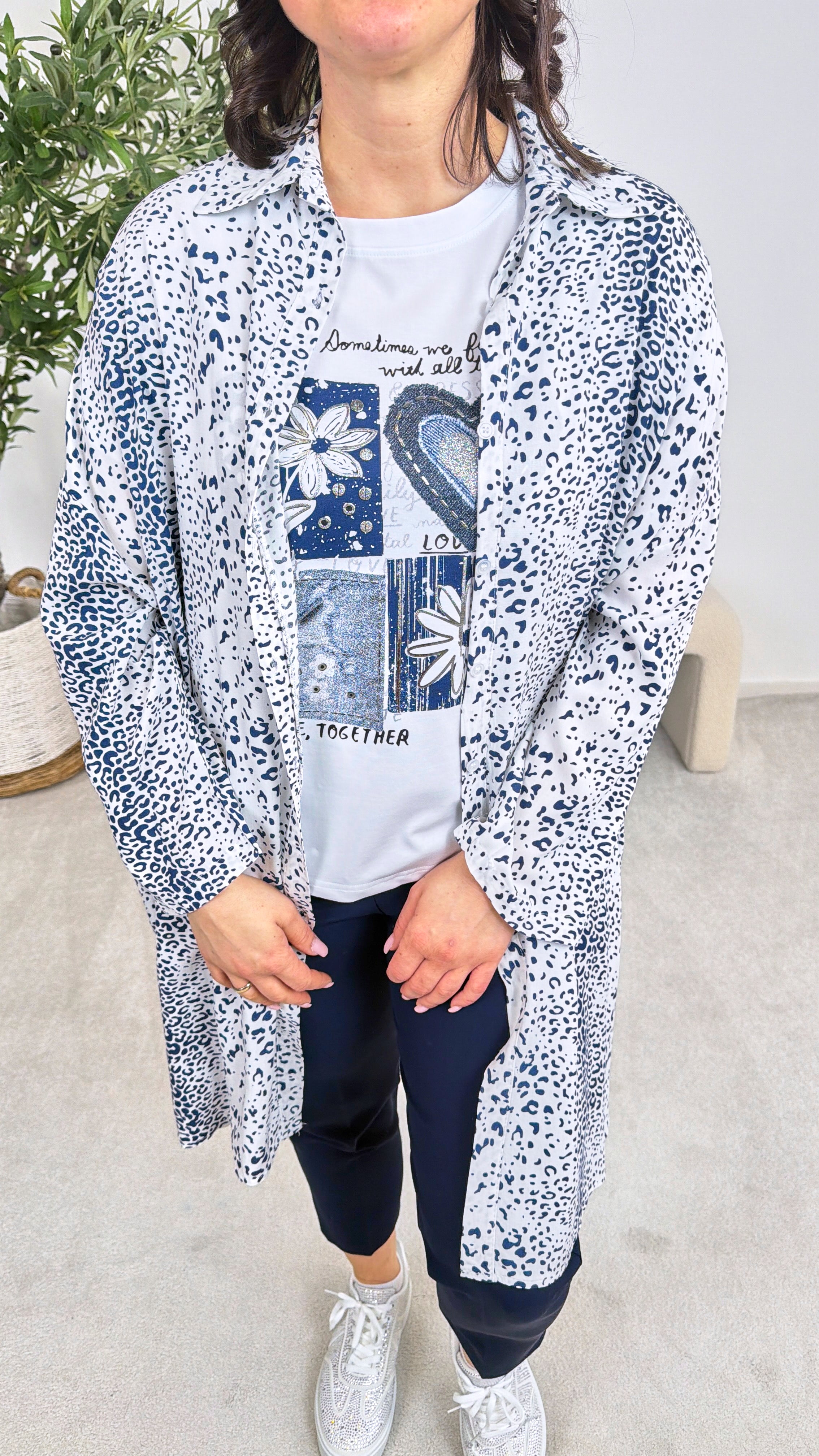 Blusen-Kleid Trend Queen *Dunkelblau*