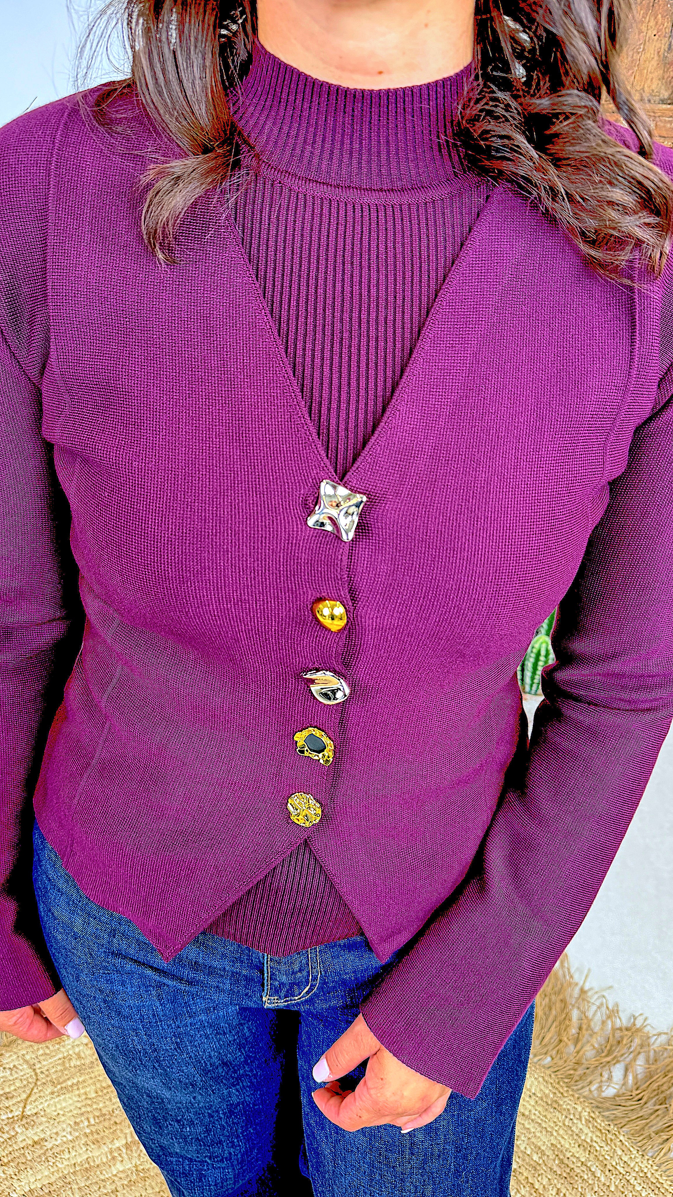 Strick-Cardigan Orinthia *Bordeaux*