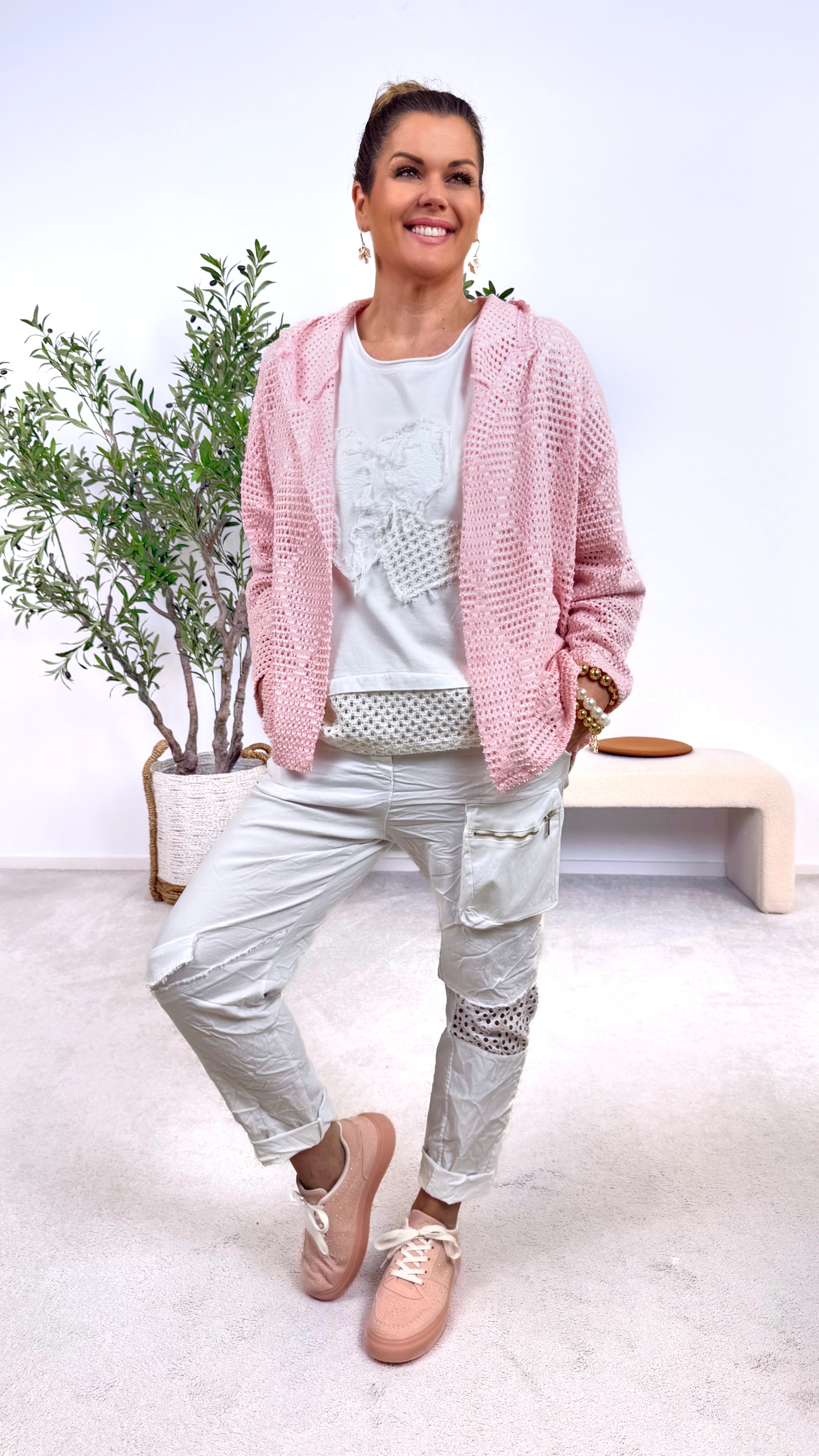 Häkel Cardigan Airy Touch *Rosa*