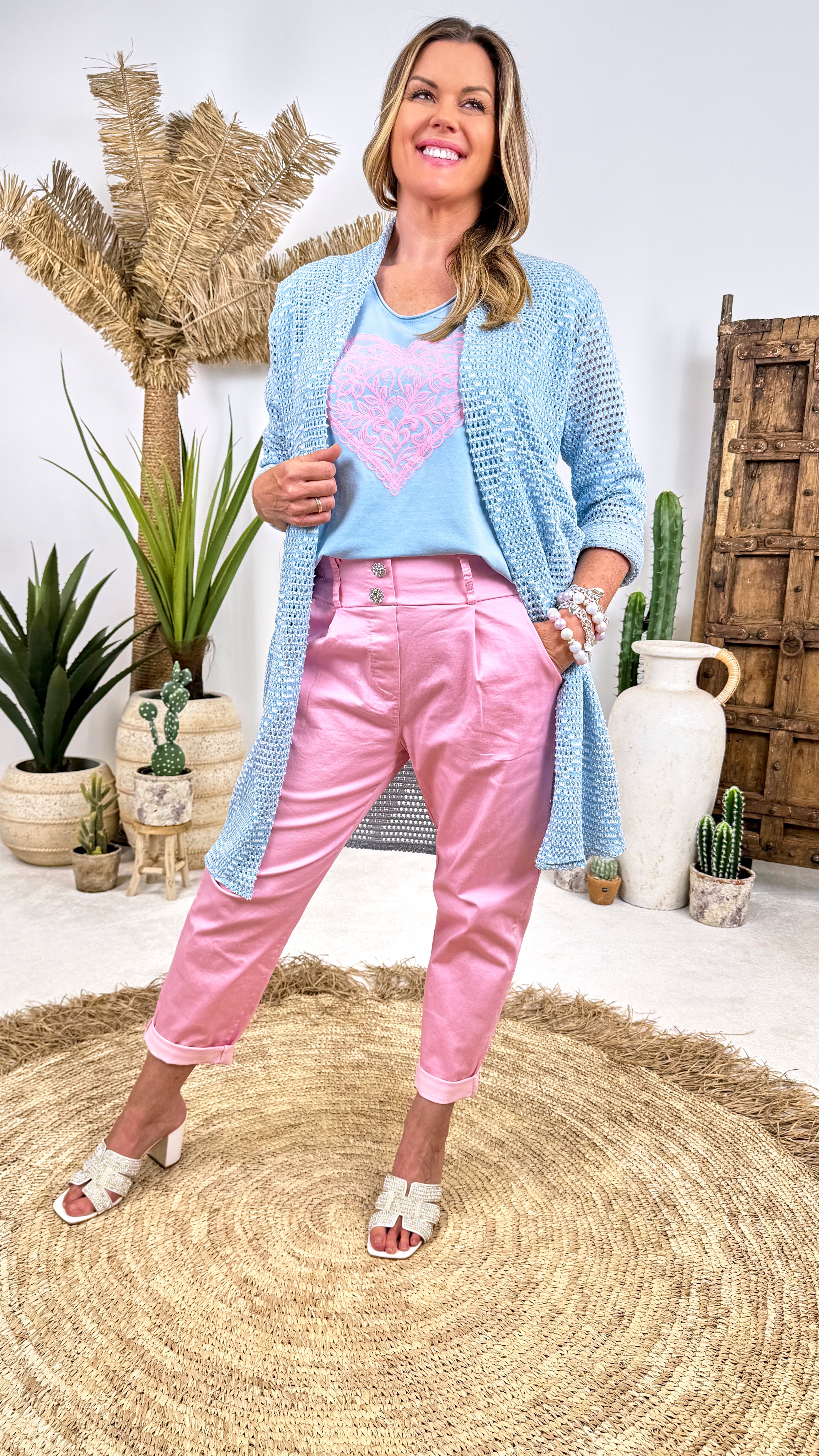 Cardigan Easy Layer *Blau*