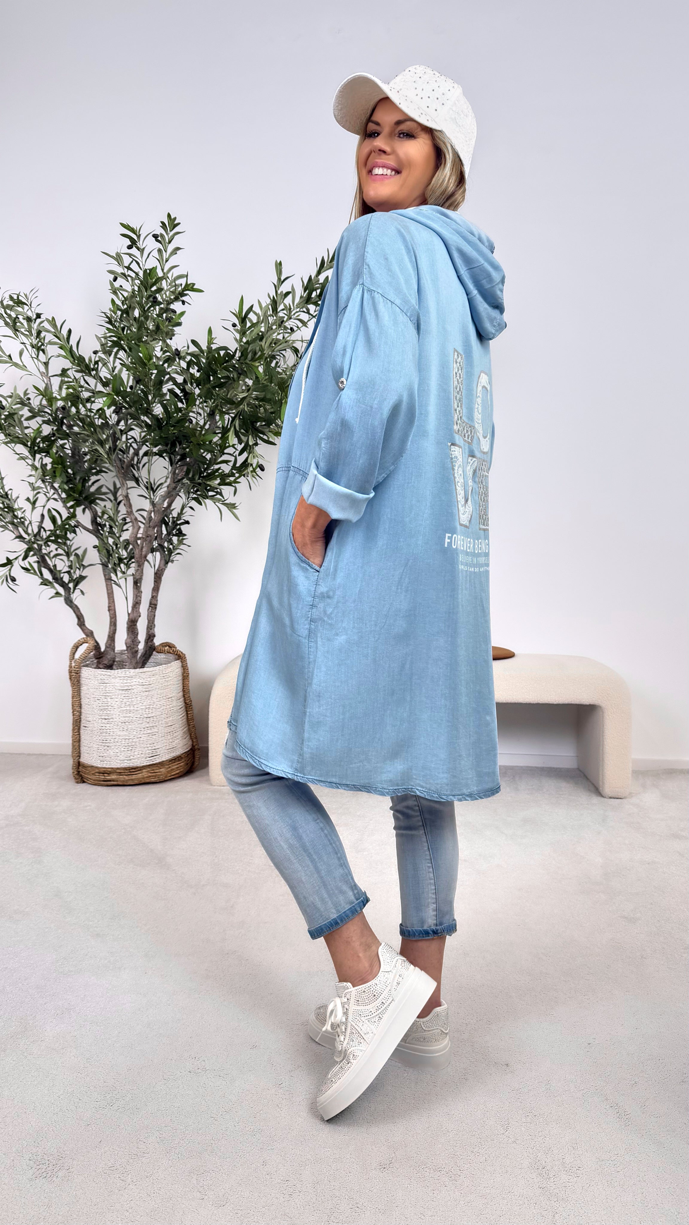 Blusenkleid Casual Queen *Hellblau*