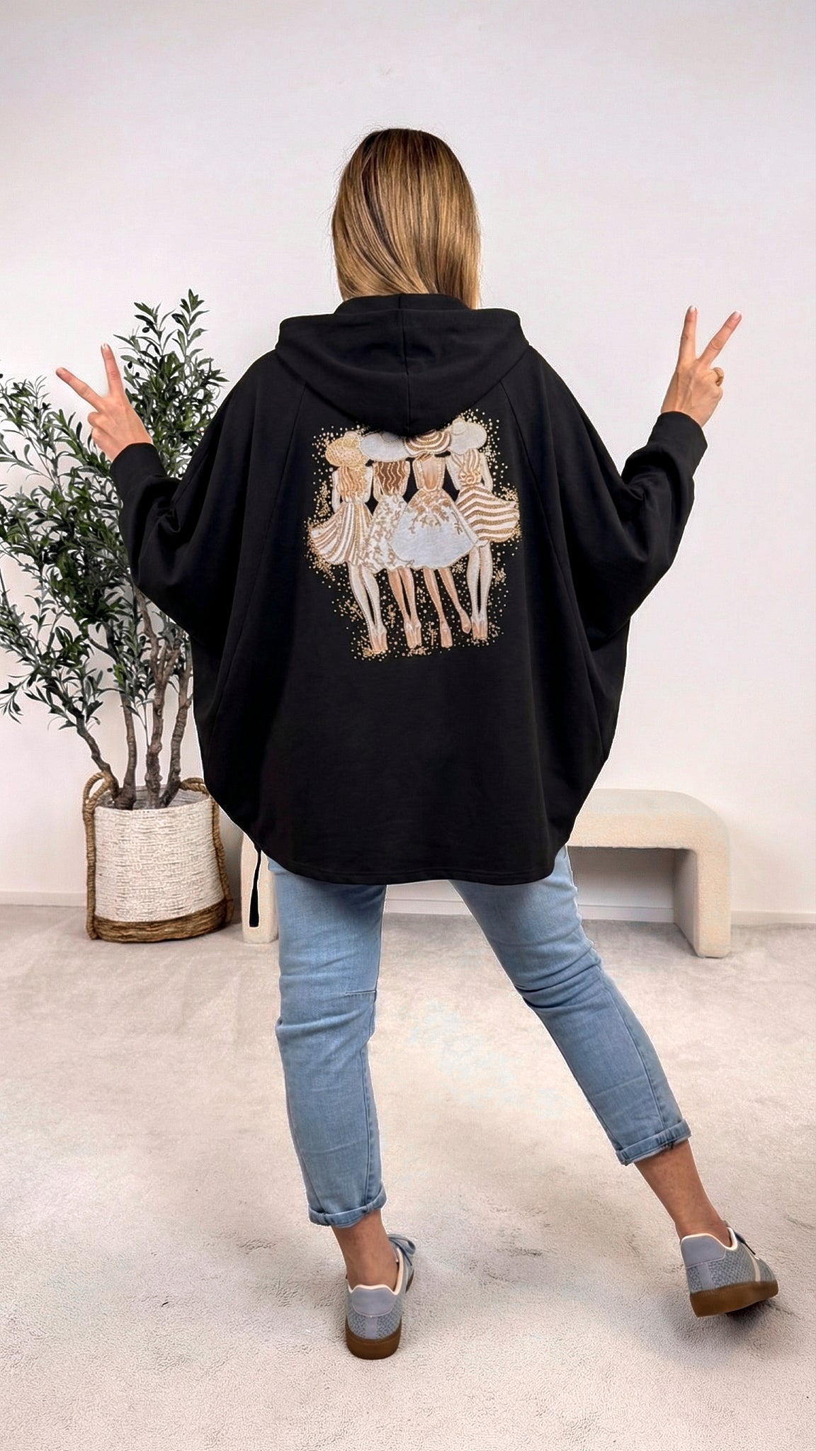 Sweatjacke Girls Night *Schwarz*