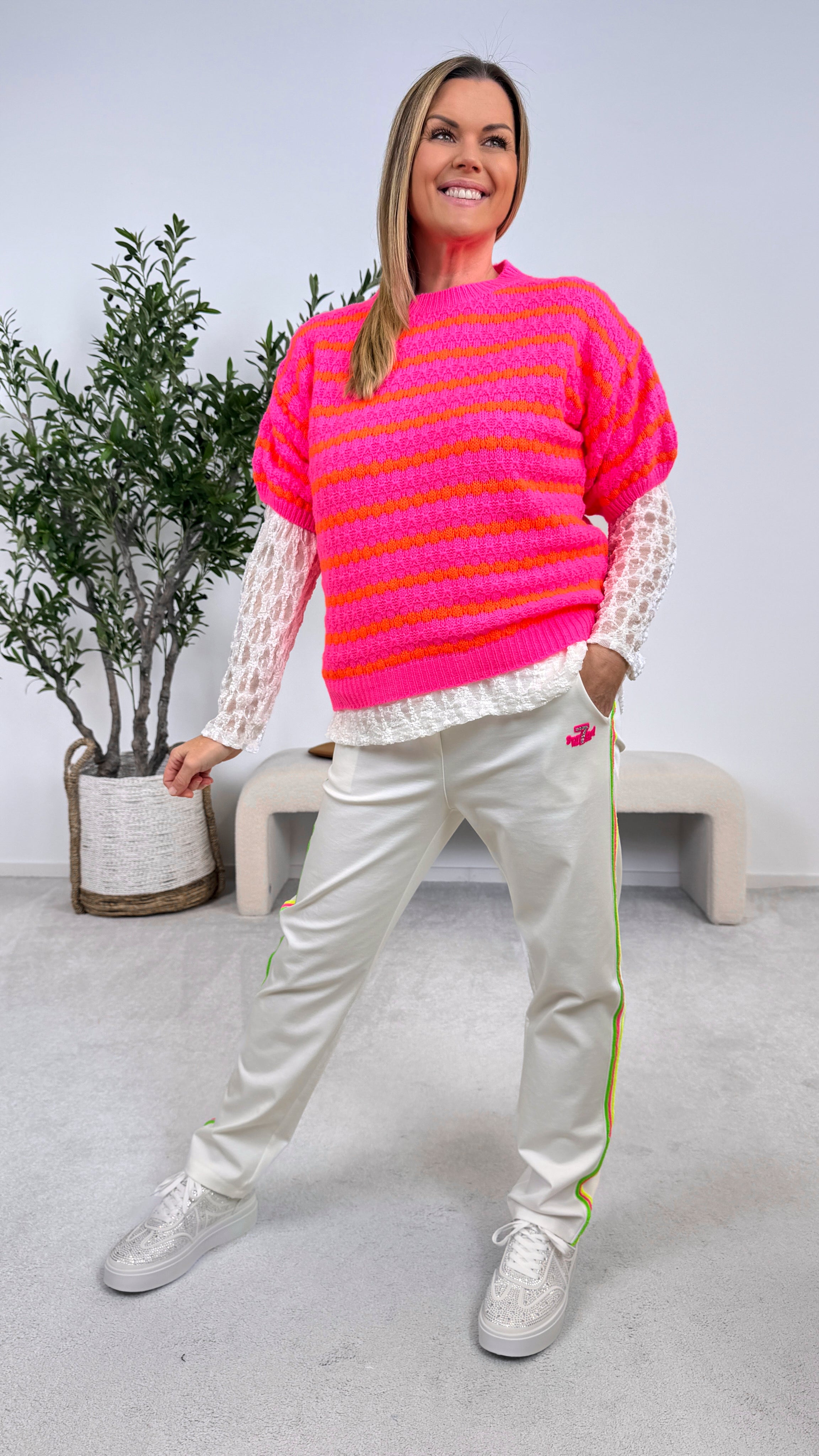 Strickshirt Sunset Pop *Pink*