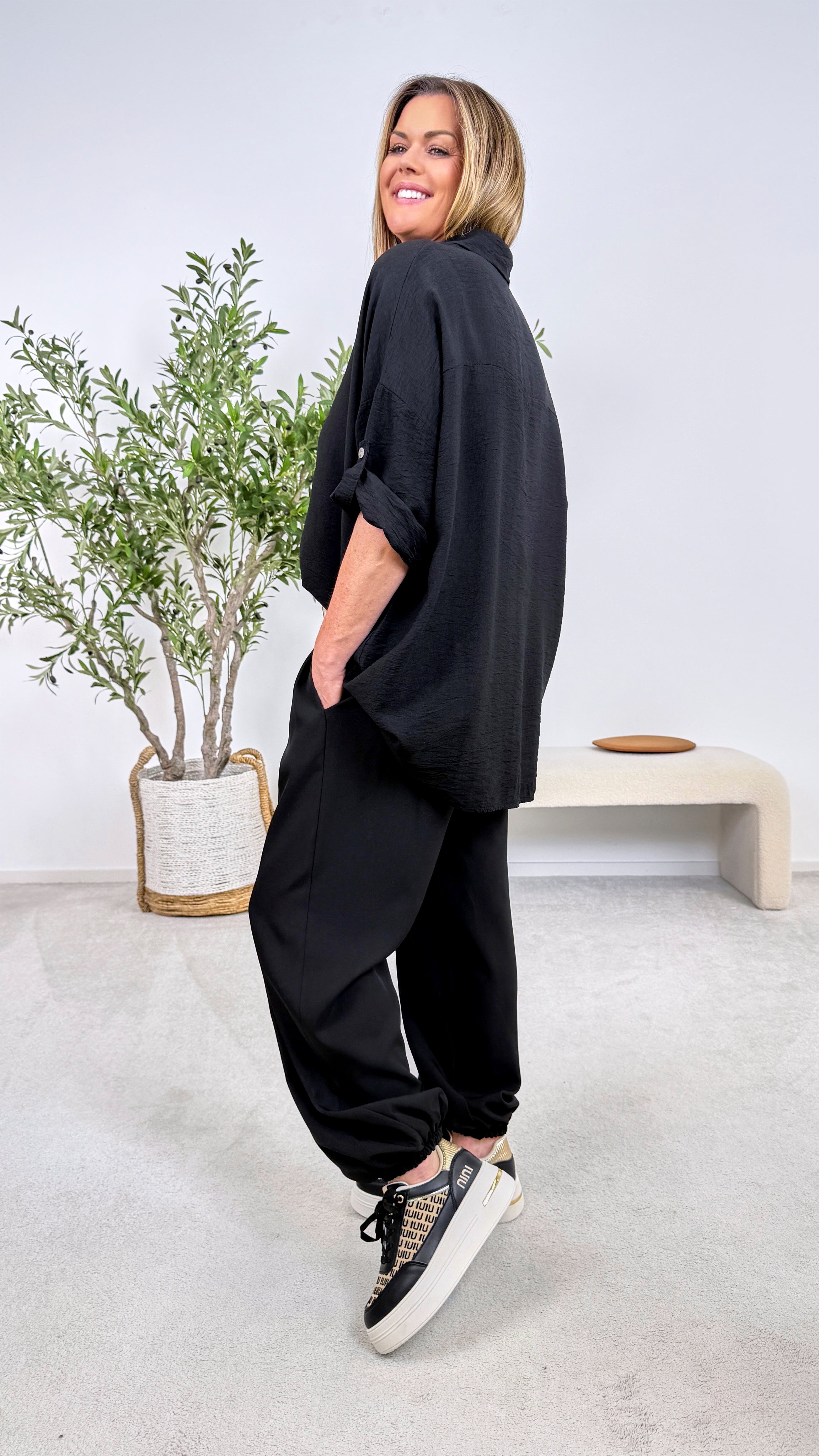 Bluse Let it Flow *Schwarz*