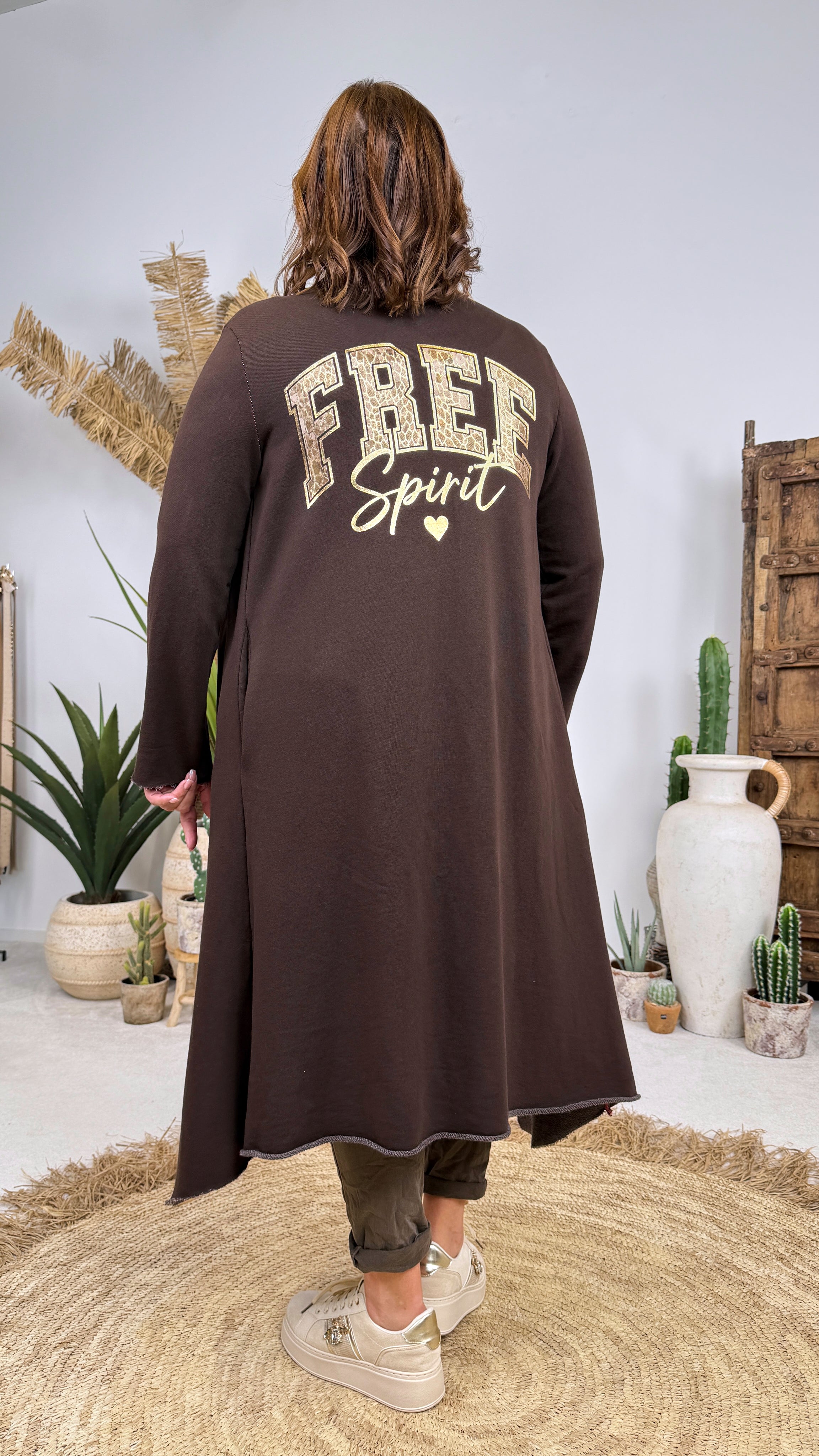 Sweatjacke Free Spirit *Schoko*