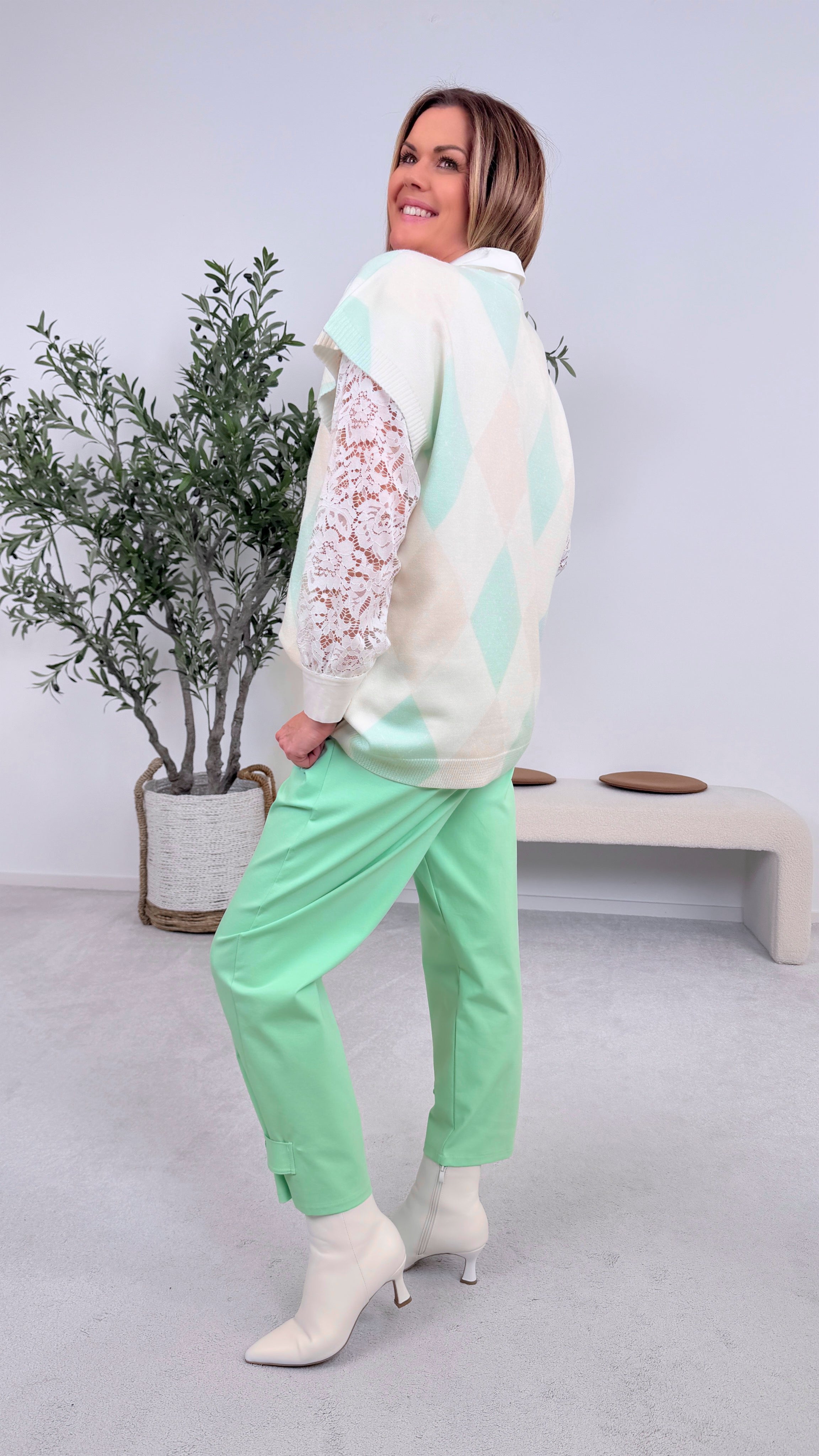 Pullunder Knit Crush *Mint*
