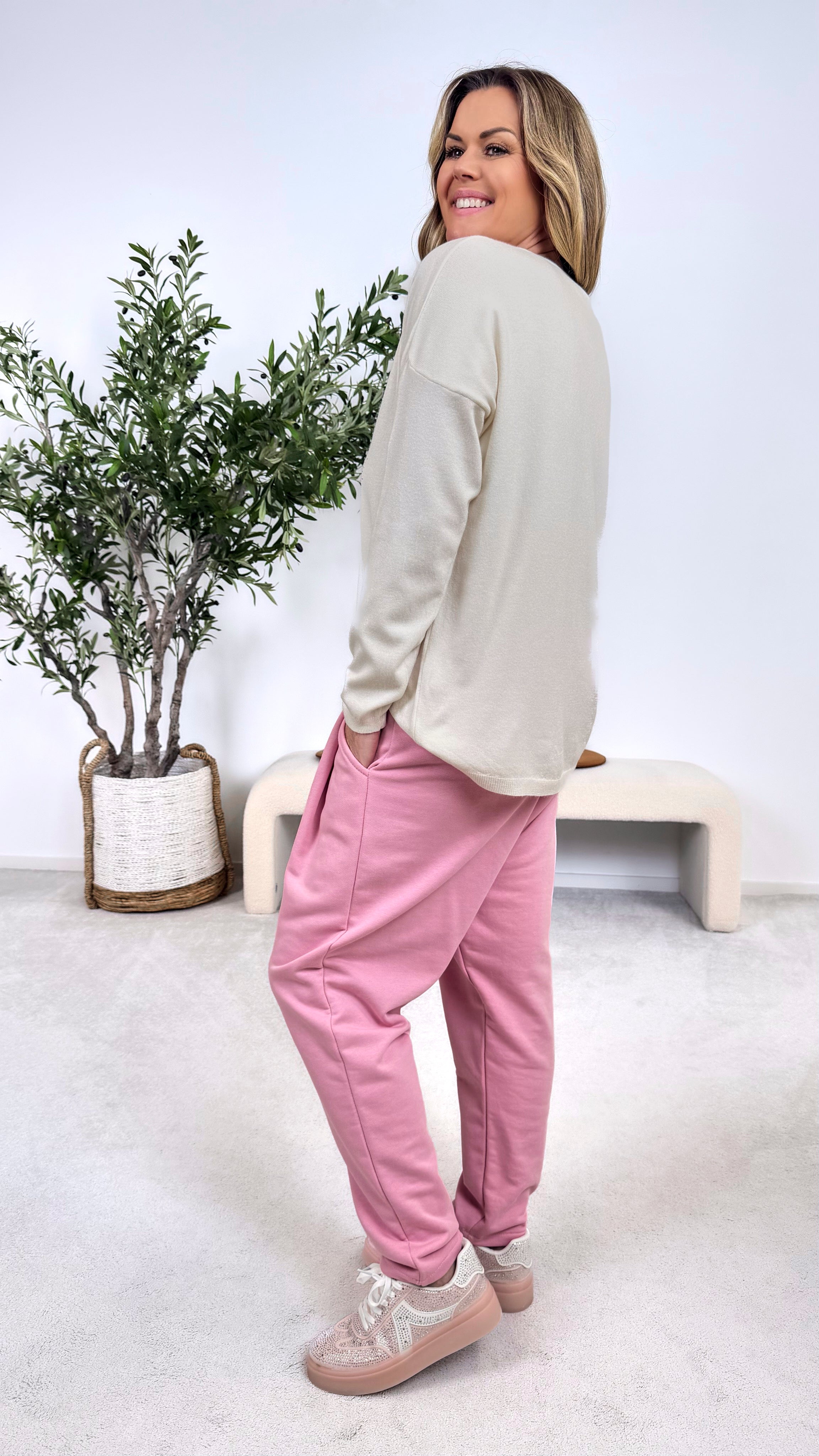 Pullover Signature Love *Creme*