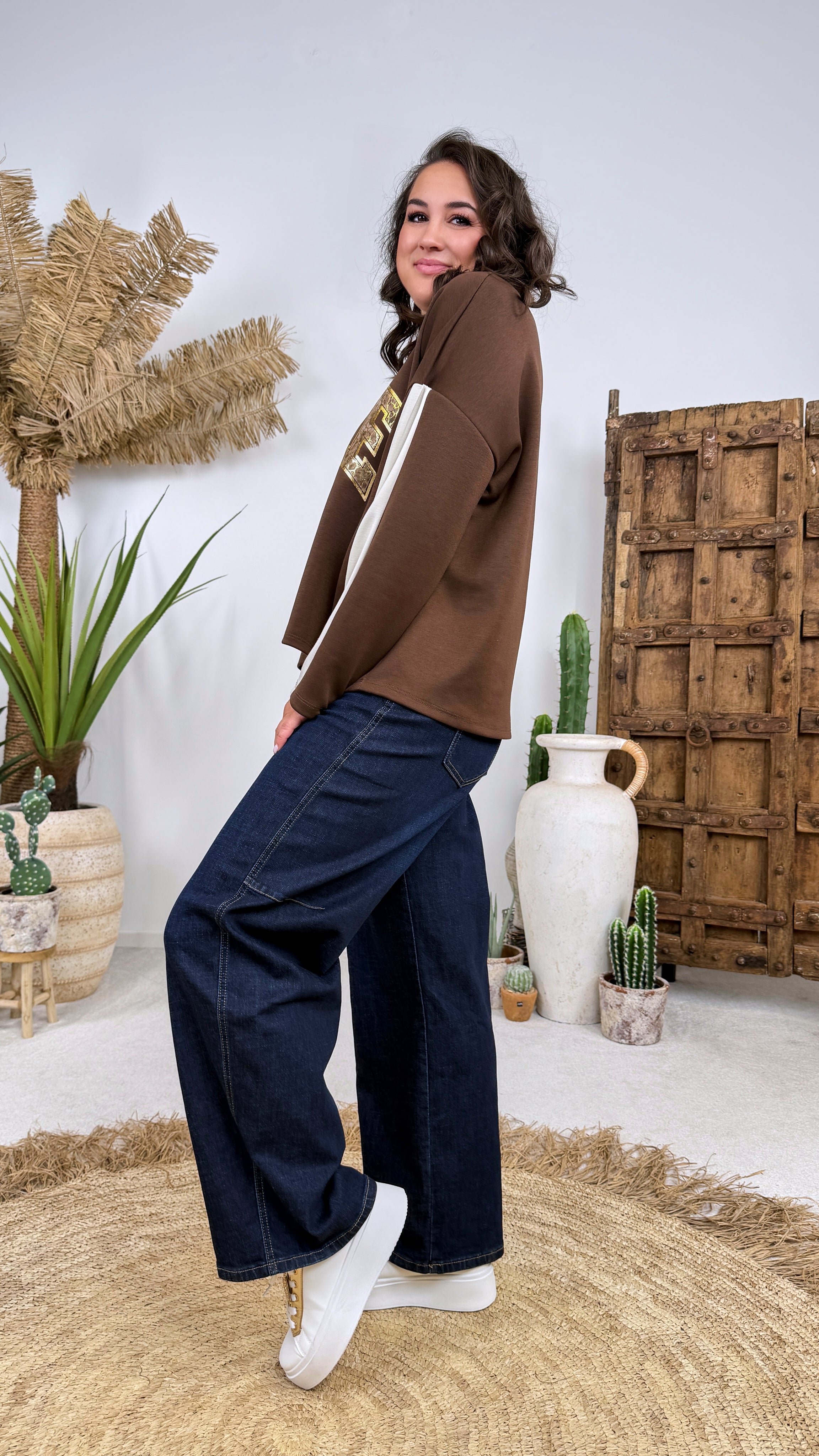 Sweatshirt Free Soul *Schoko*