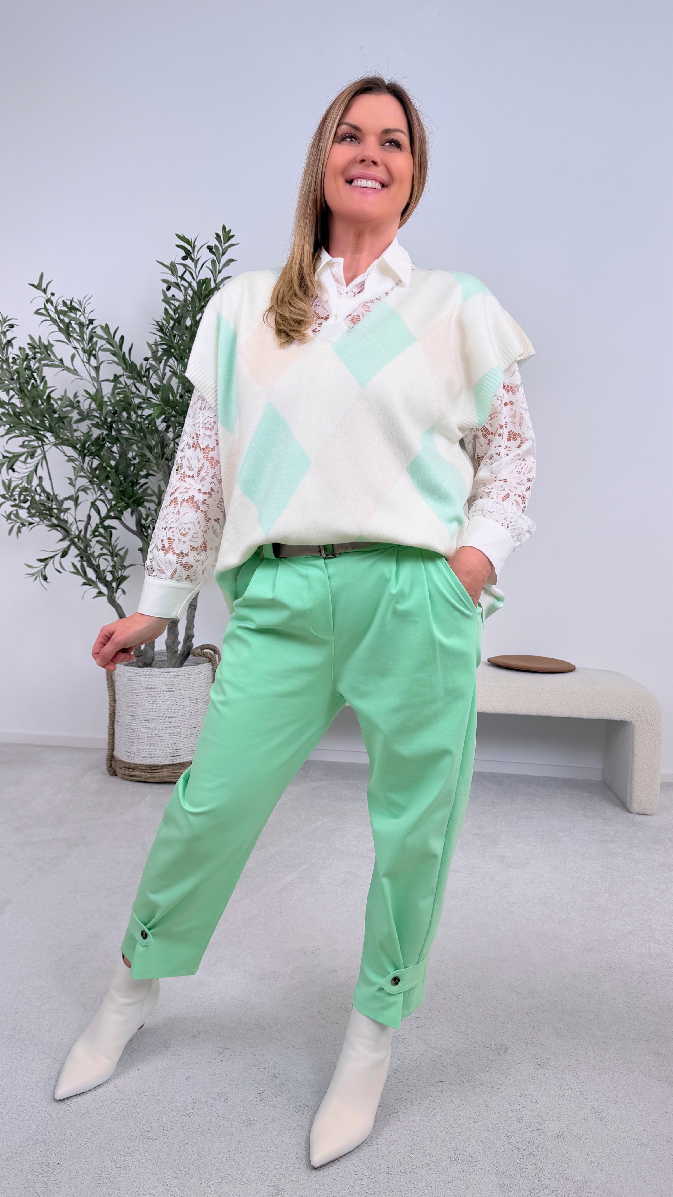 Pullunder Knit Crush *Mint*