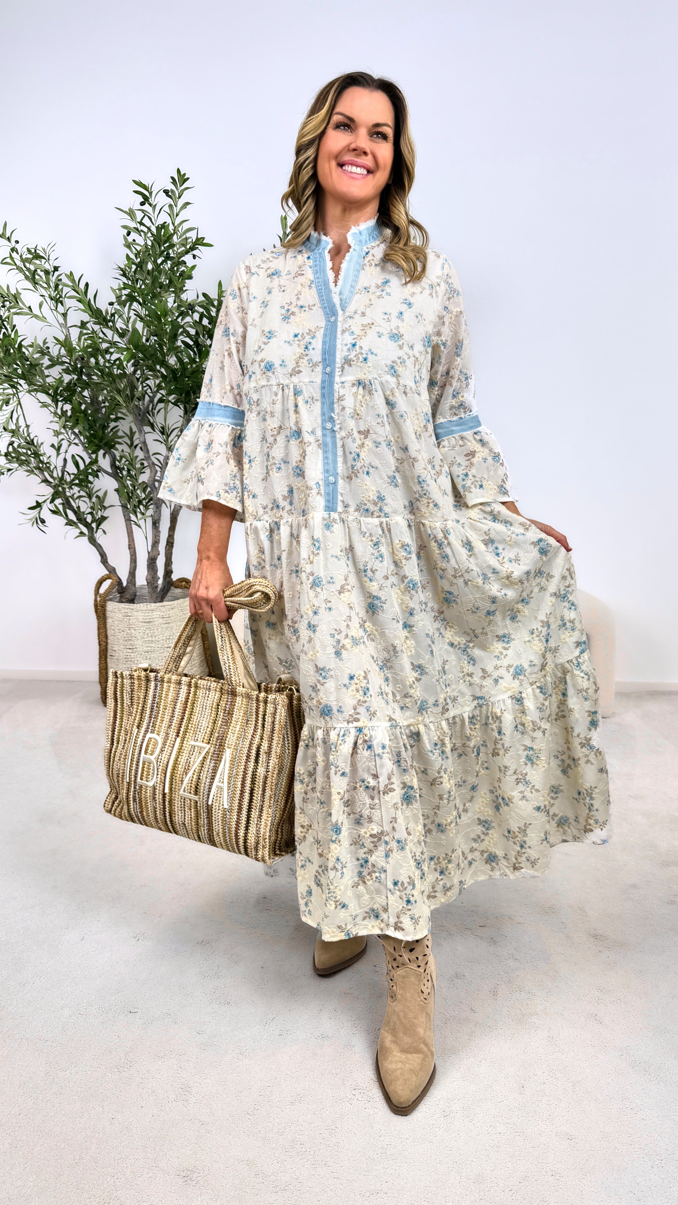 Langes Kleid Bloom Garden