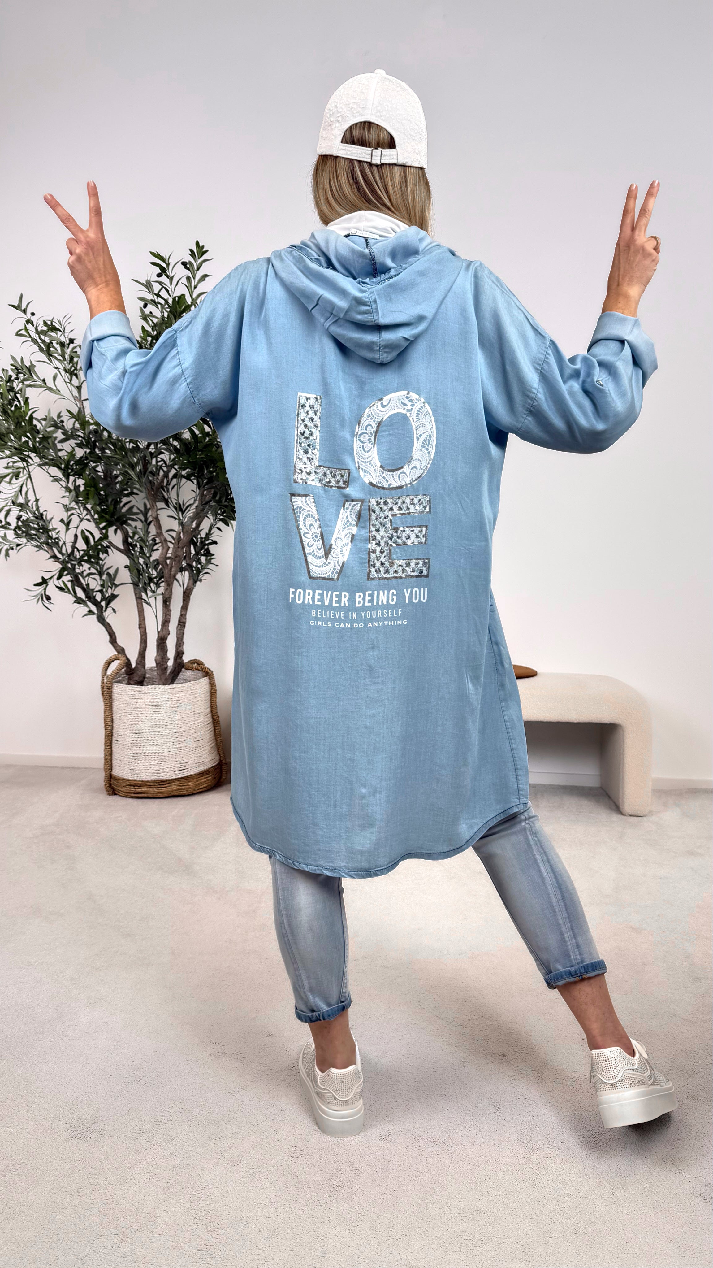 Blusenkleid Casual Queen *Hellblau*