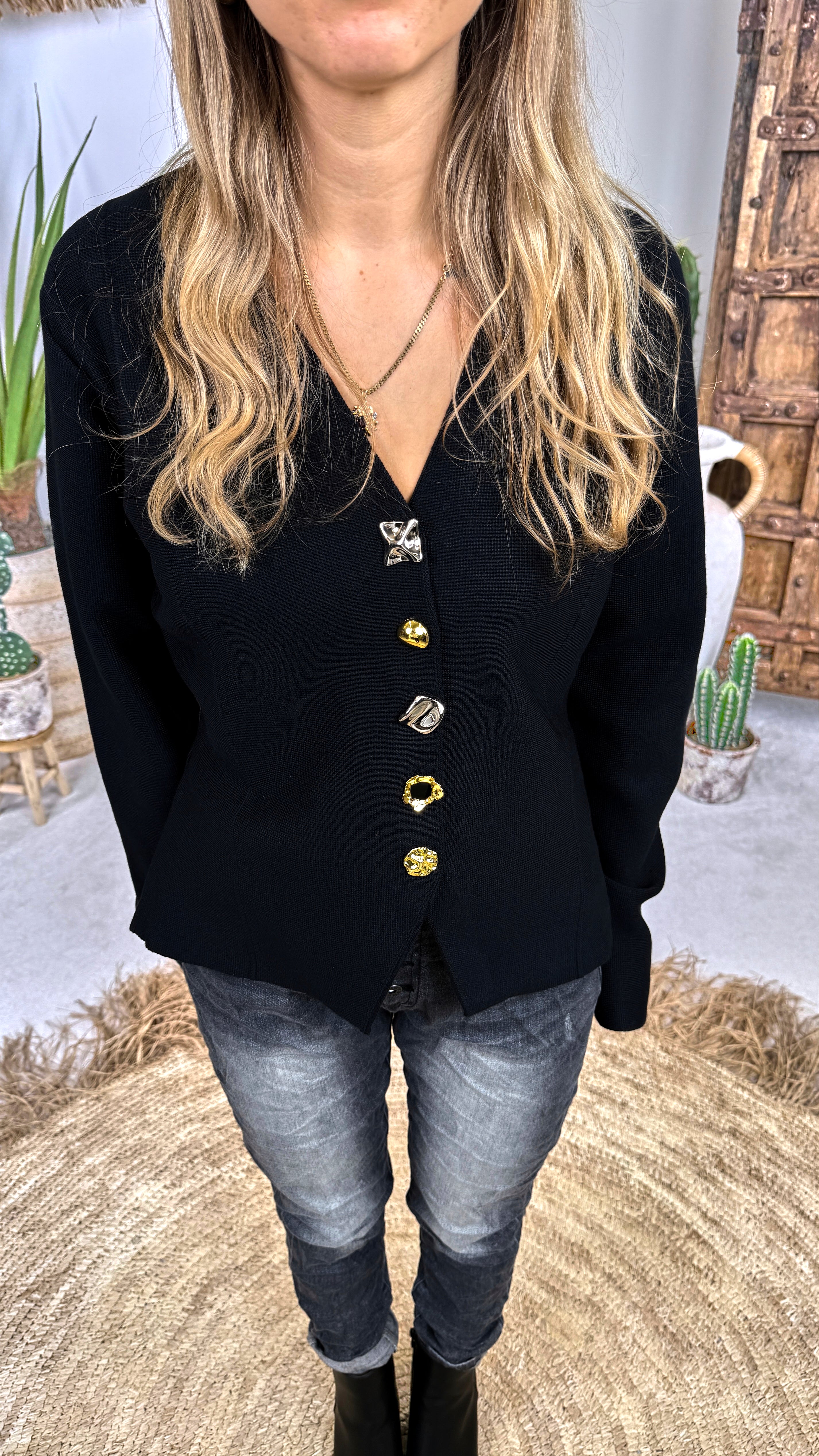 Strick-Cardigan Orinthia *Schwarz*
