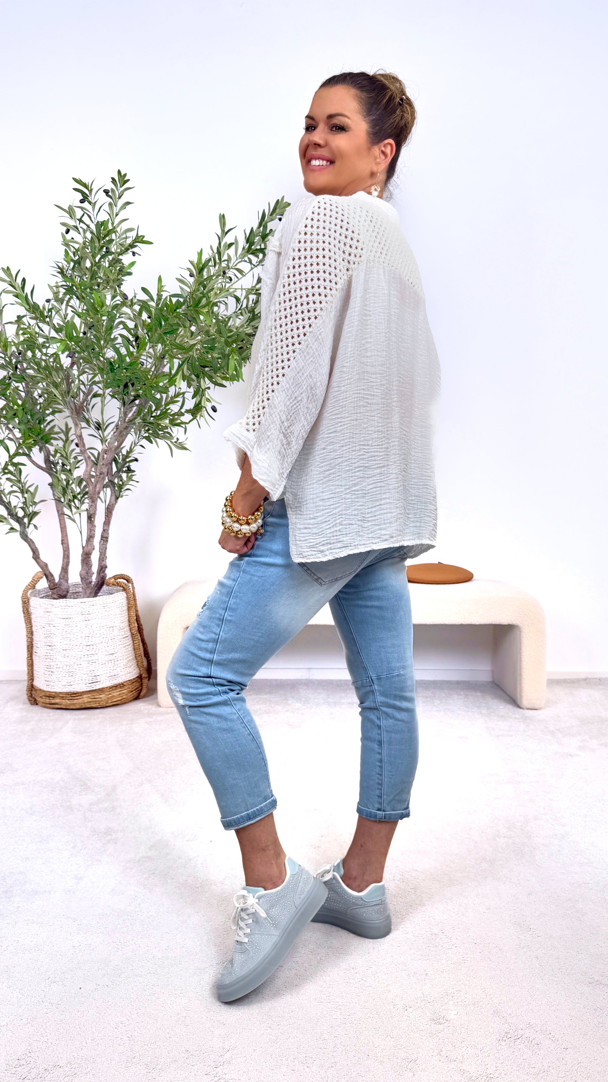 Blusenshirt Light Beauty *Weiß*