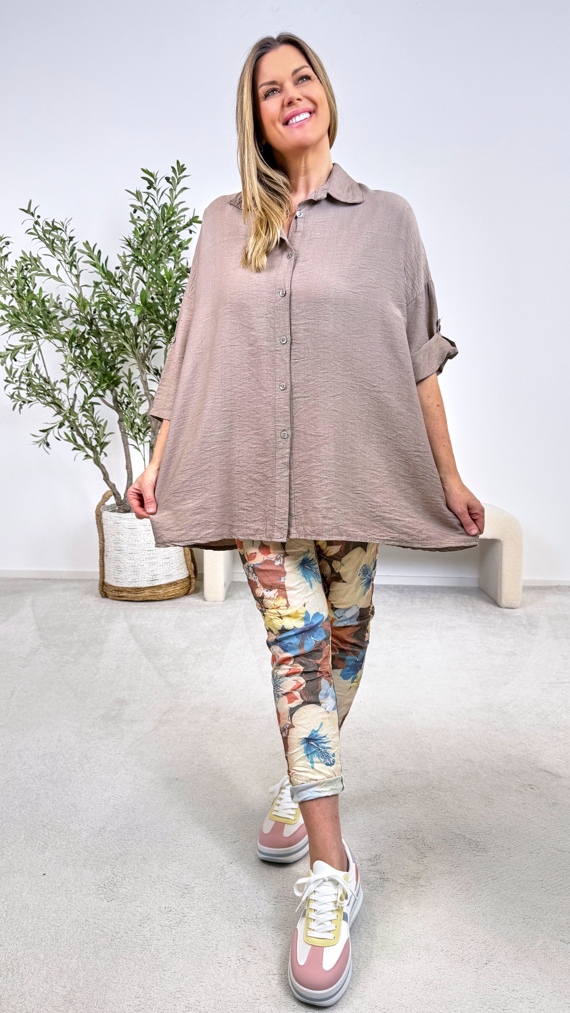 Bluse Let it Flow *Taupe*