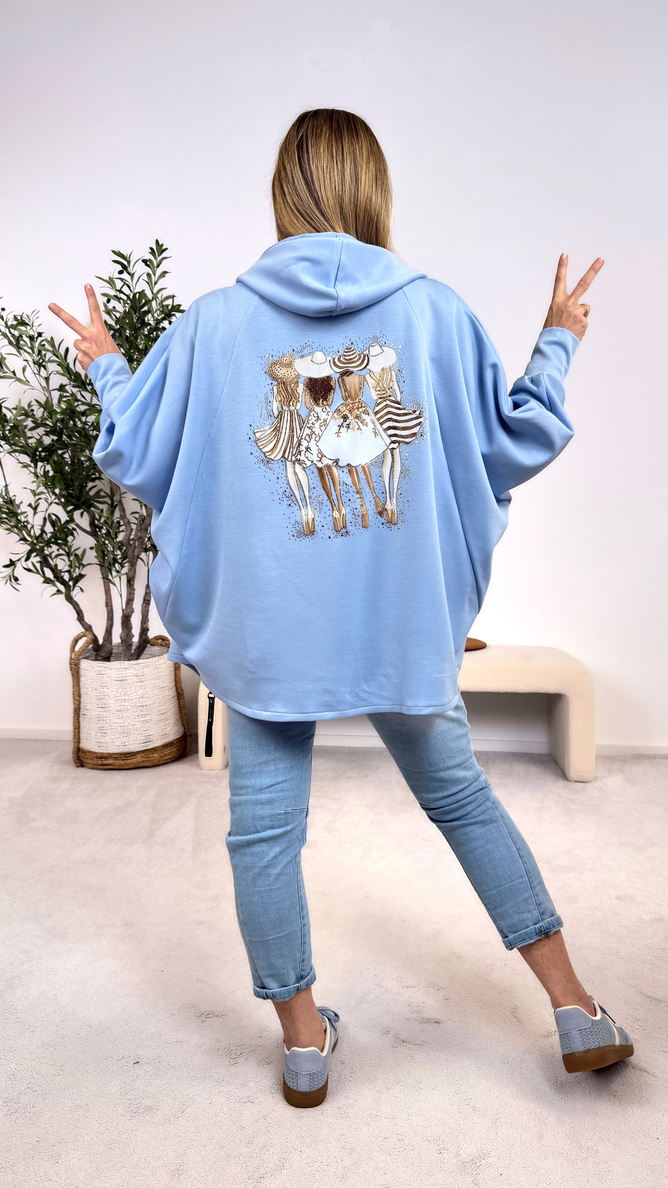 Sweatjacke Girls Night *Blau*