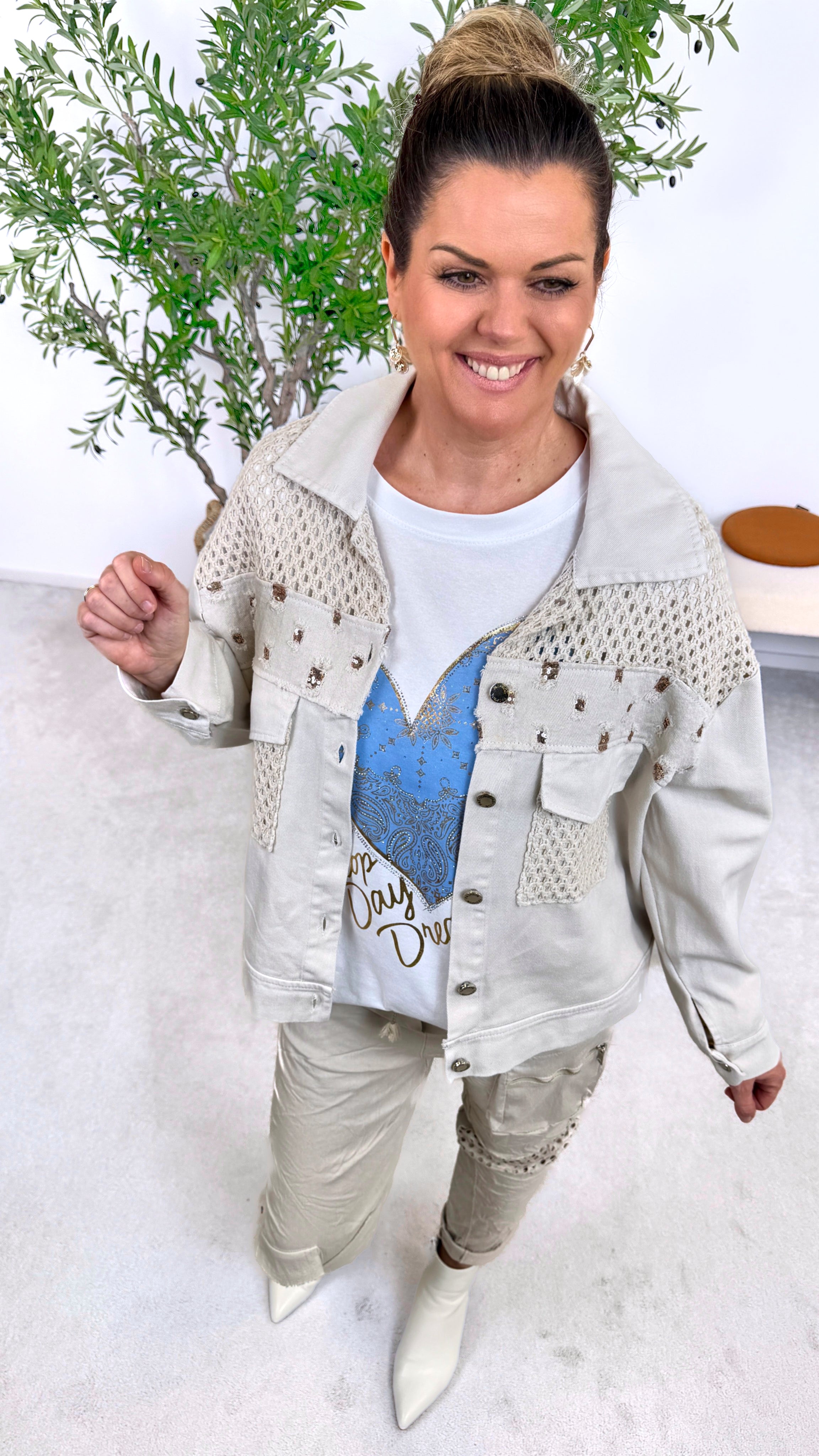 Jacke Bella Structure *Beige*