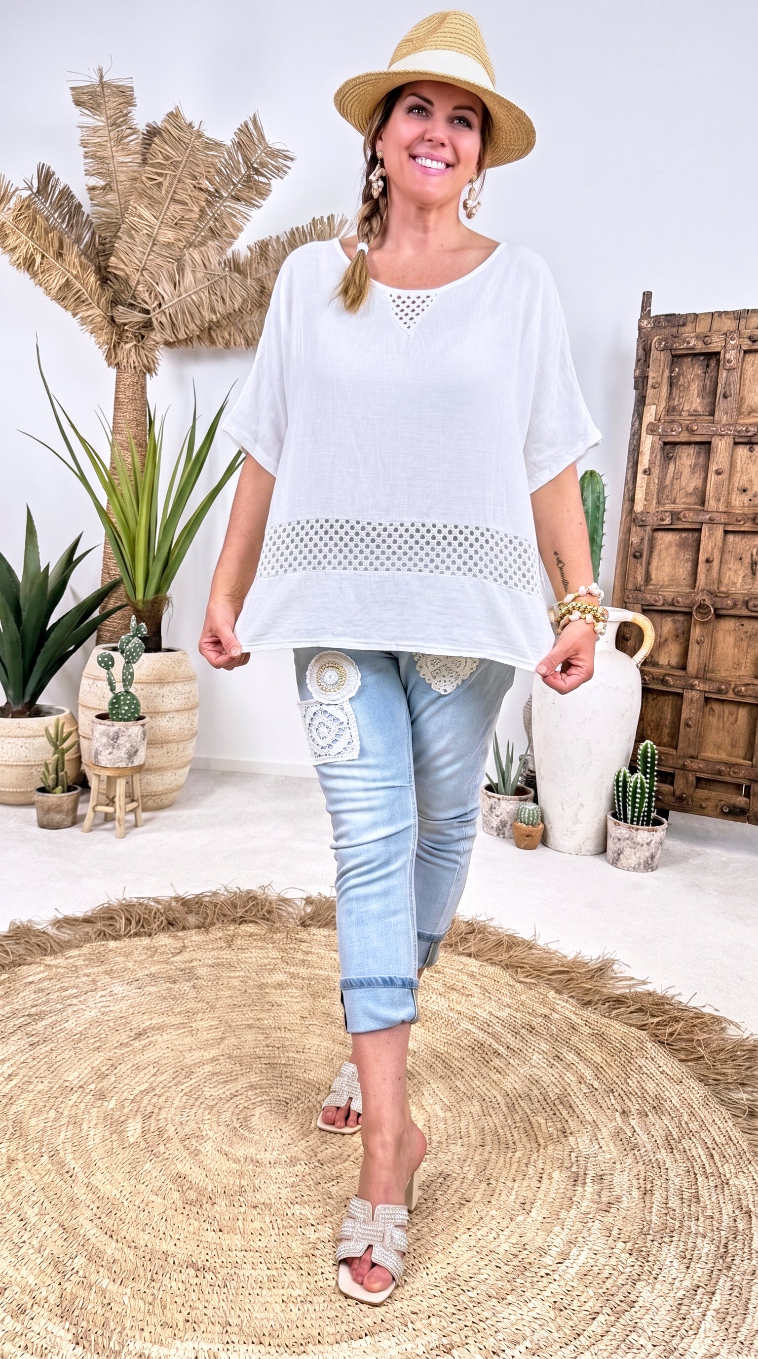 Blusenshirt Calm Breeze *Weiß*
