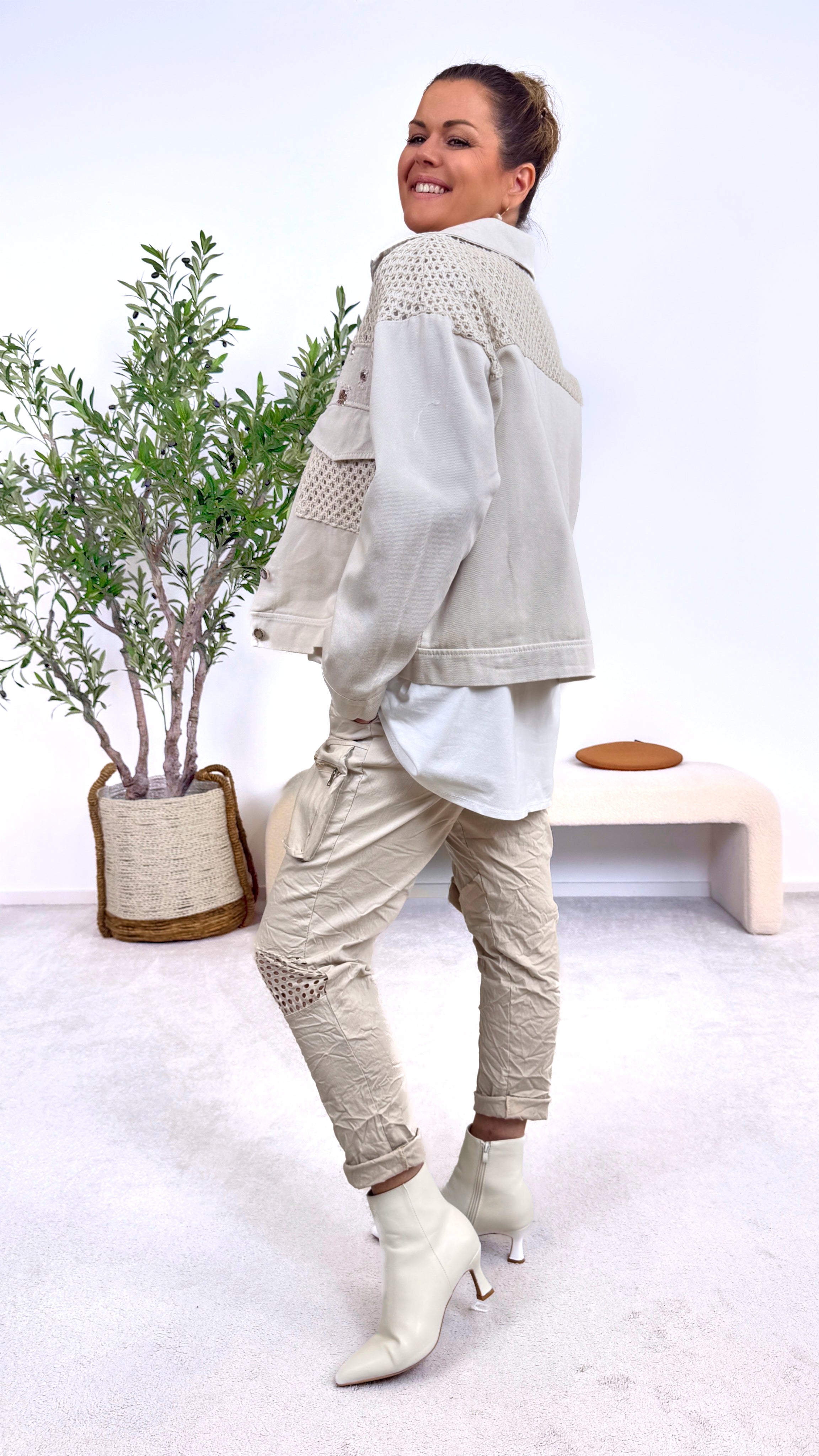 Jacke Bella Structure *Beige*