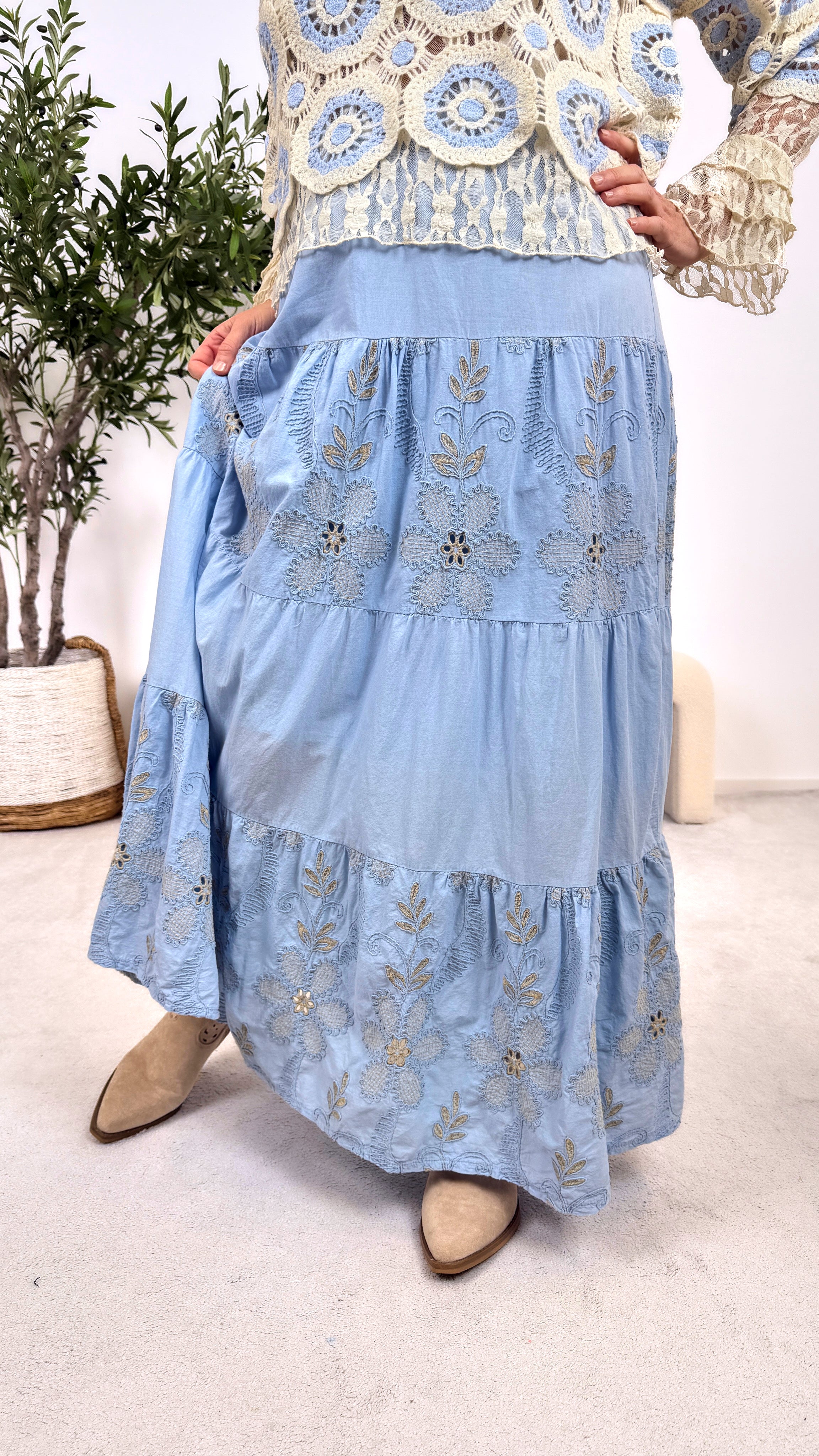 Langer Rock Seaside Garden *Hellblau*