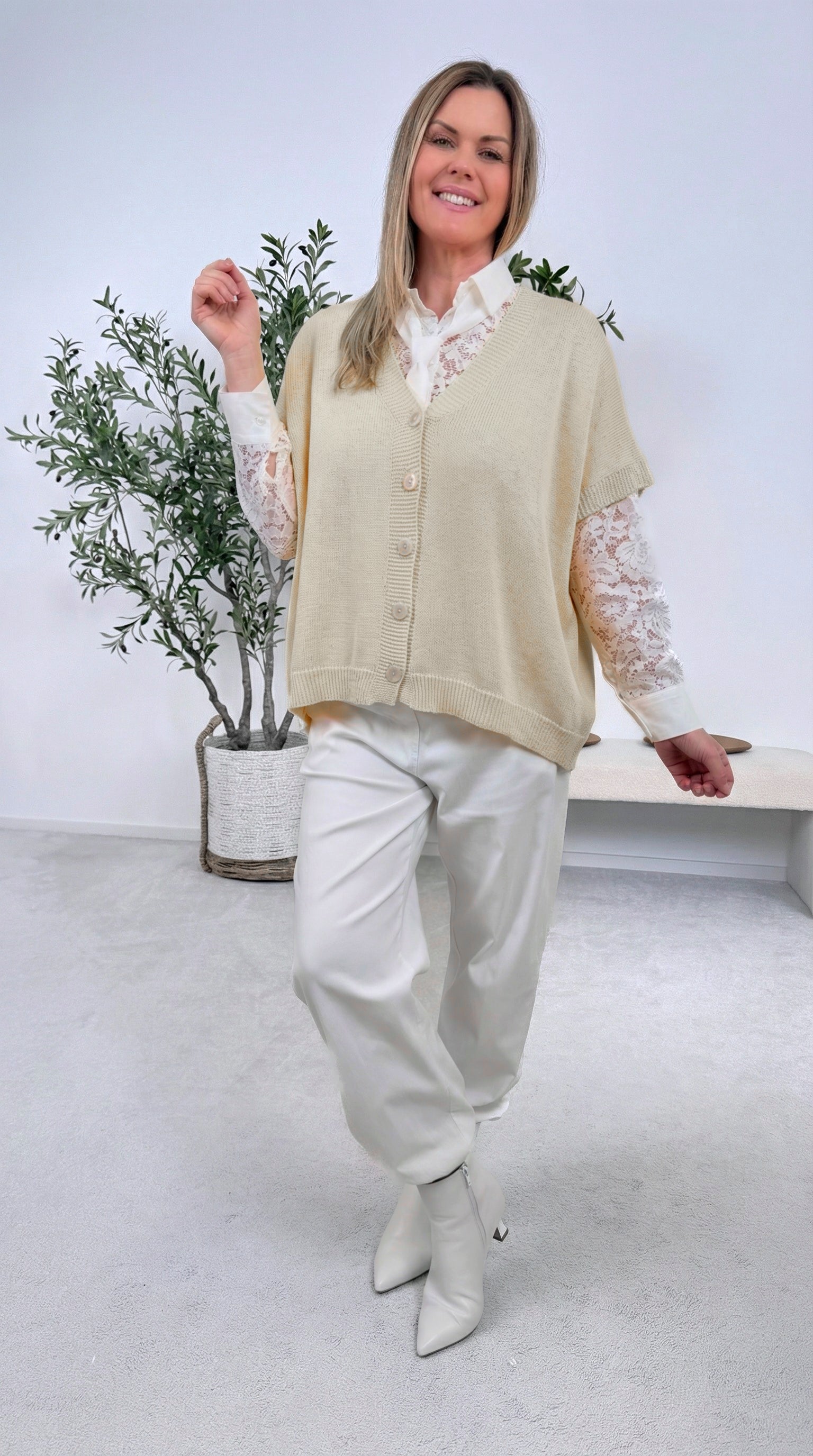 Strick-Cardigan Sweet Harmony *Beige*