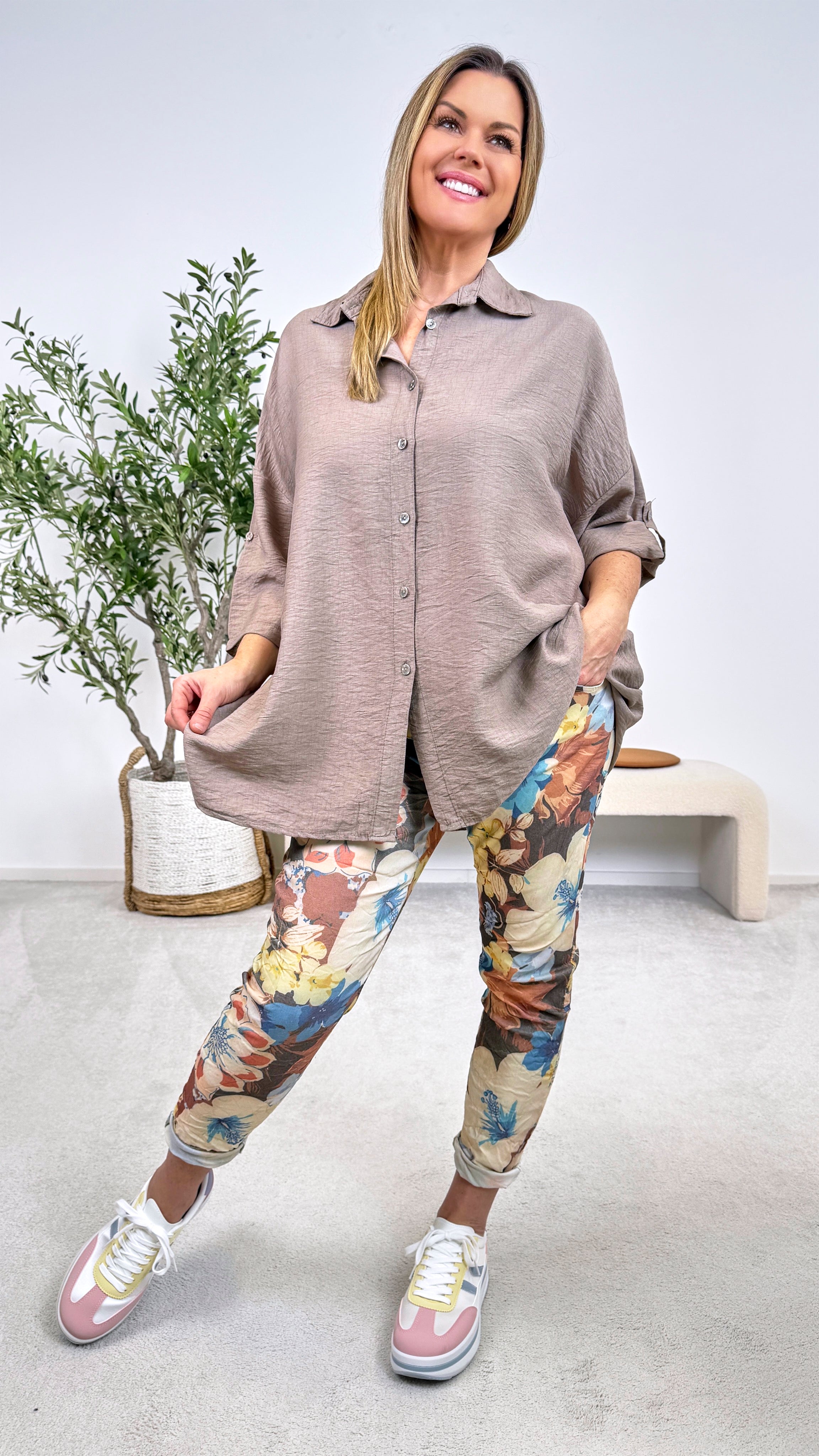 Bluse Let it Flow *Taupe*