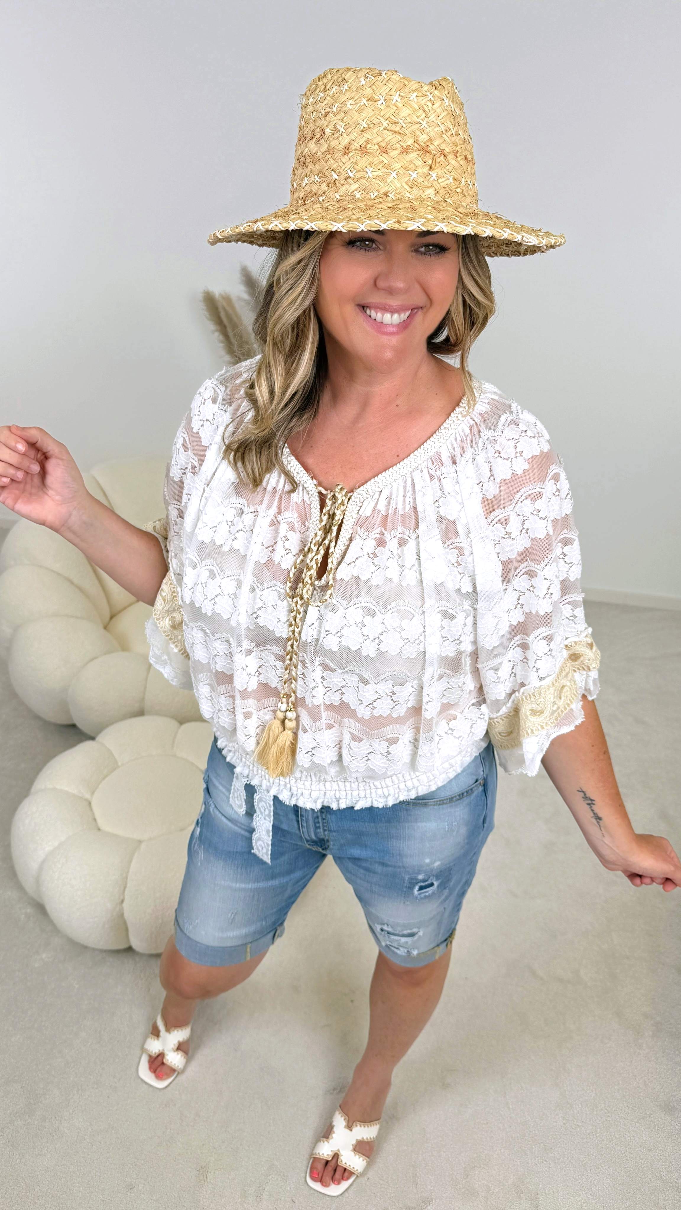 Spitzen-Bluse Fleur Libre - Power of Princess