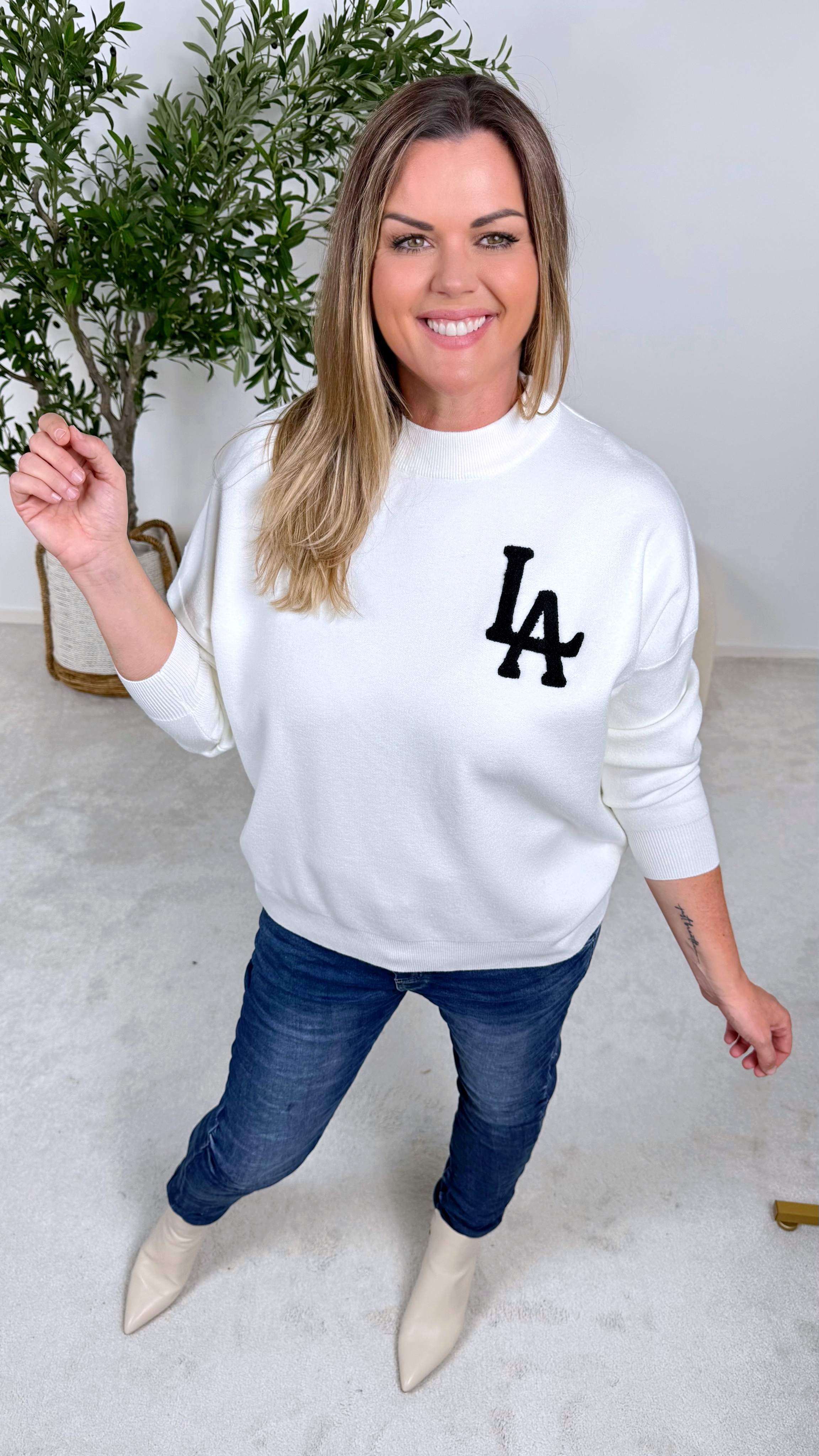 Pullover LA Nights *Weiß*