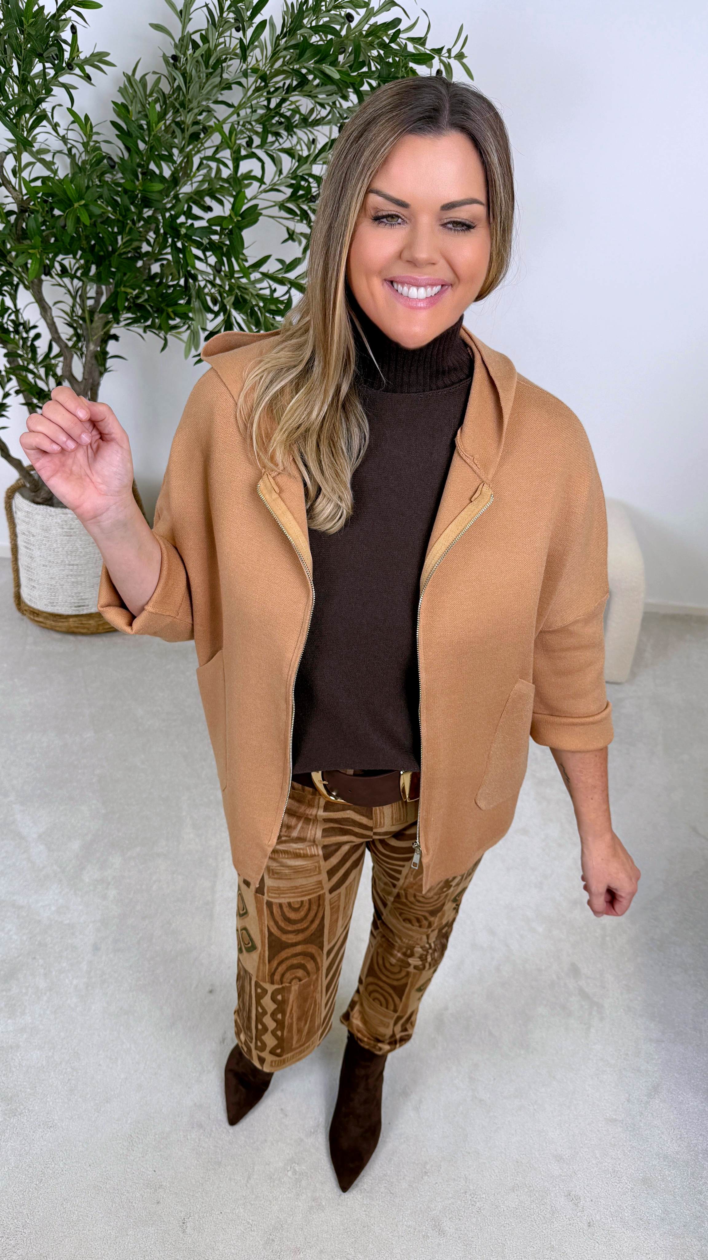 Strickjacke Chill Princess *Camel*