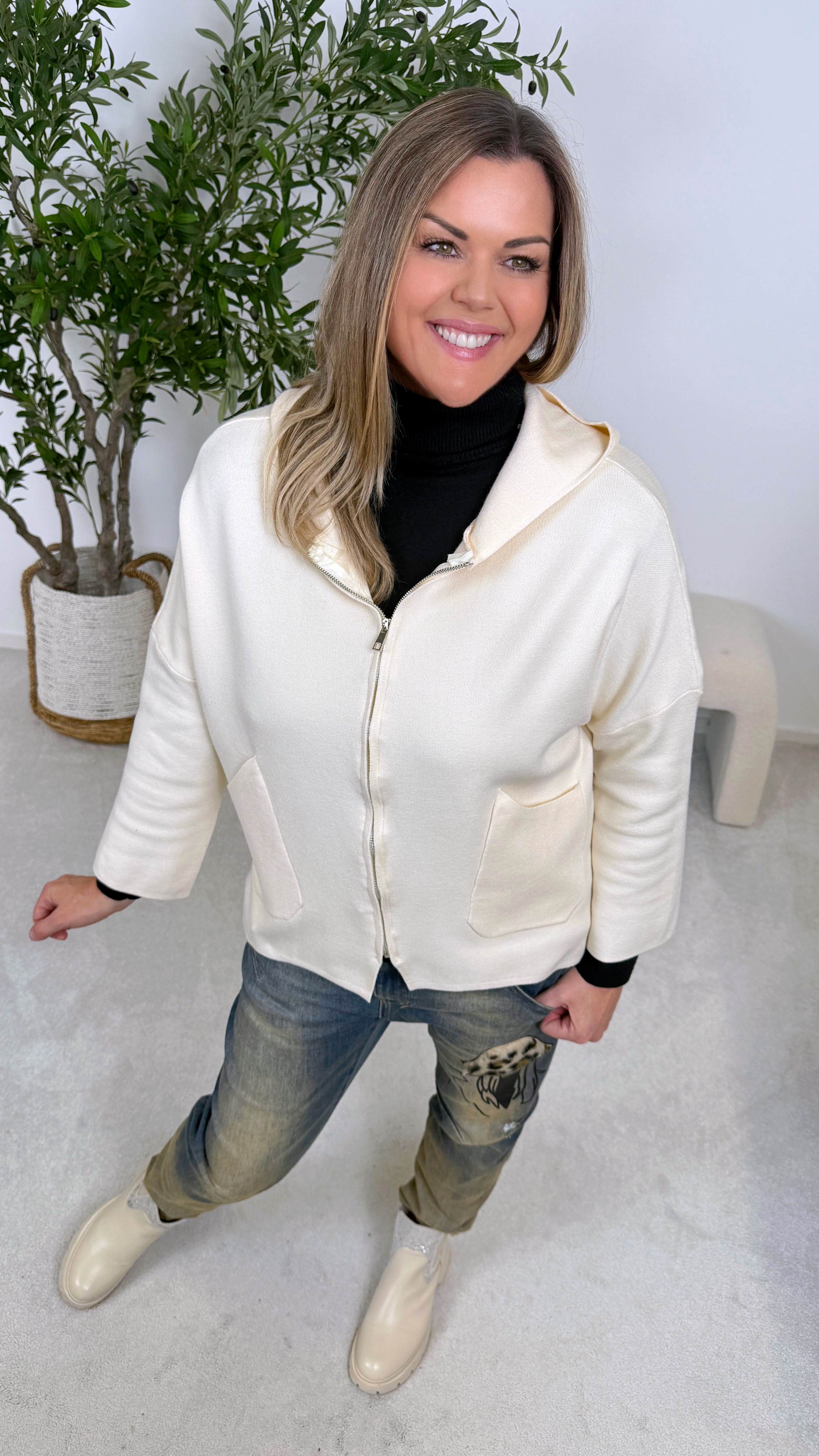 Strickjacke Chill Princess *Creme*