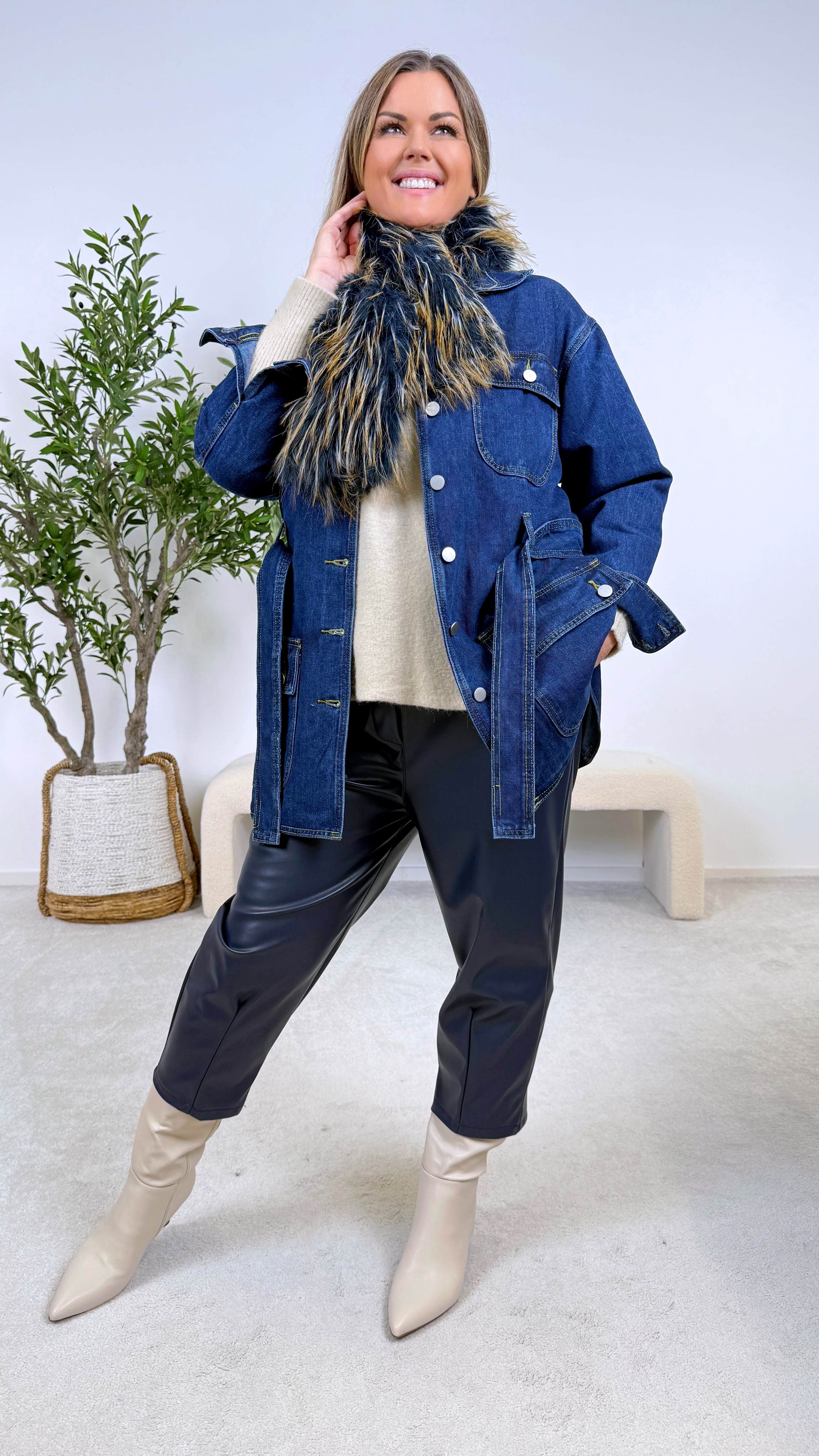 Jacke Core Chambray