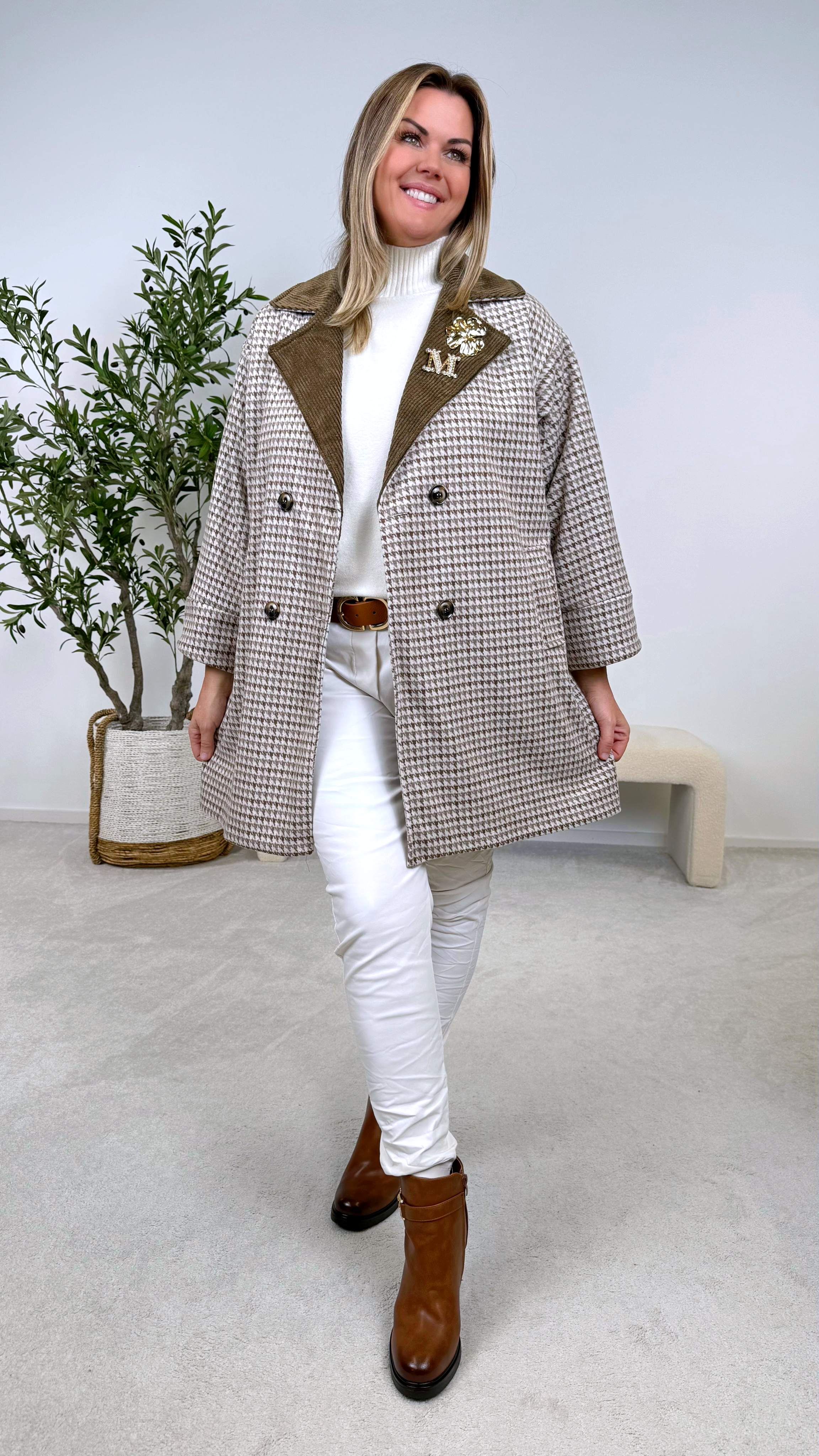 Mantel Vintage Attitude * Camel*