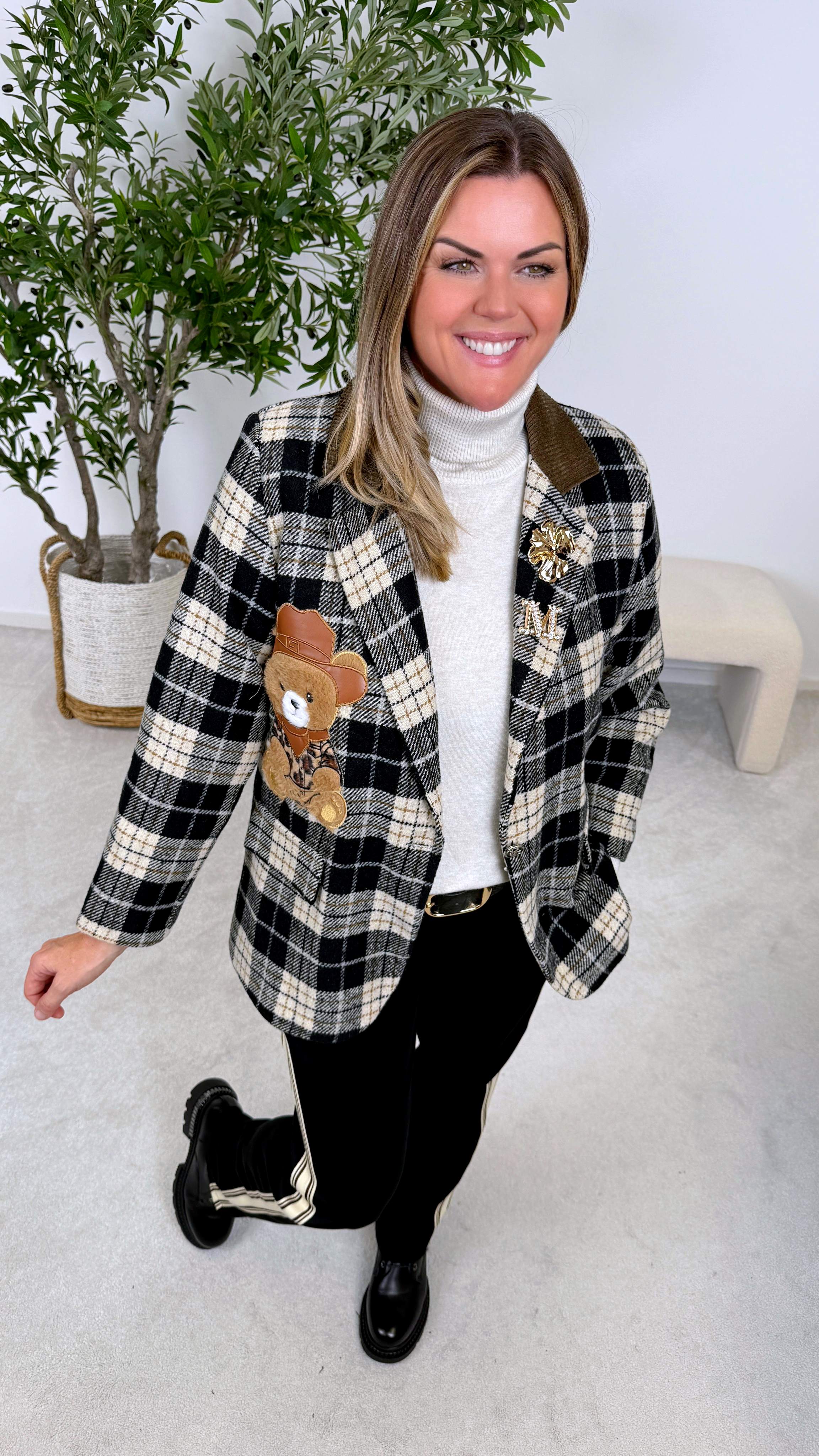 Blazer Square Teddy Diamond