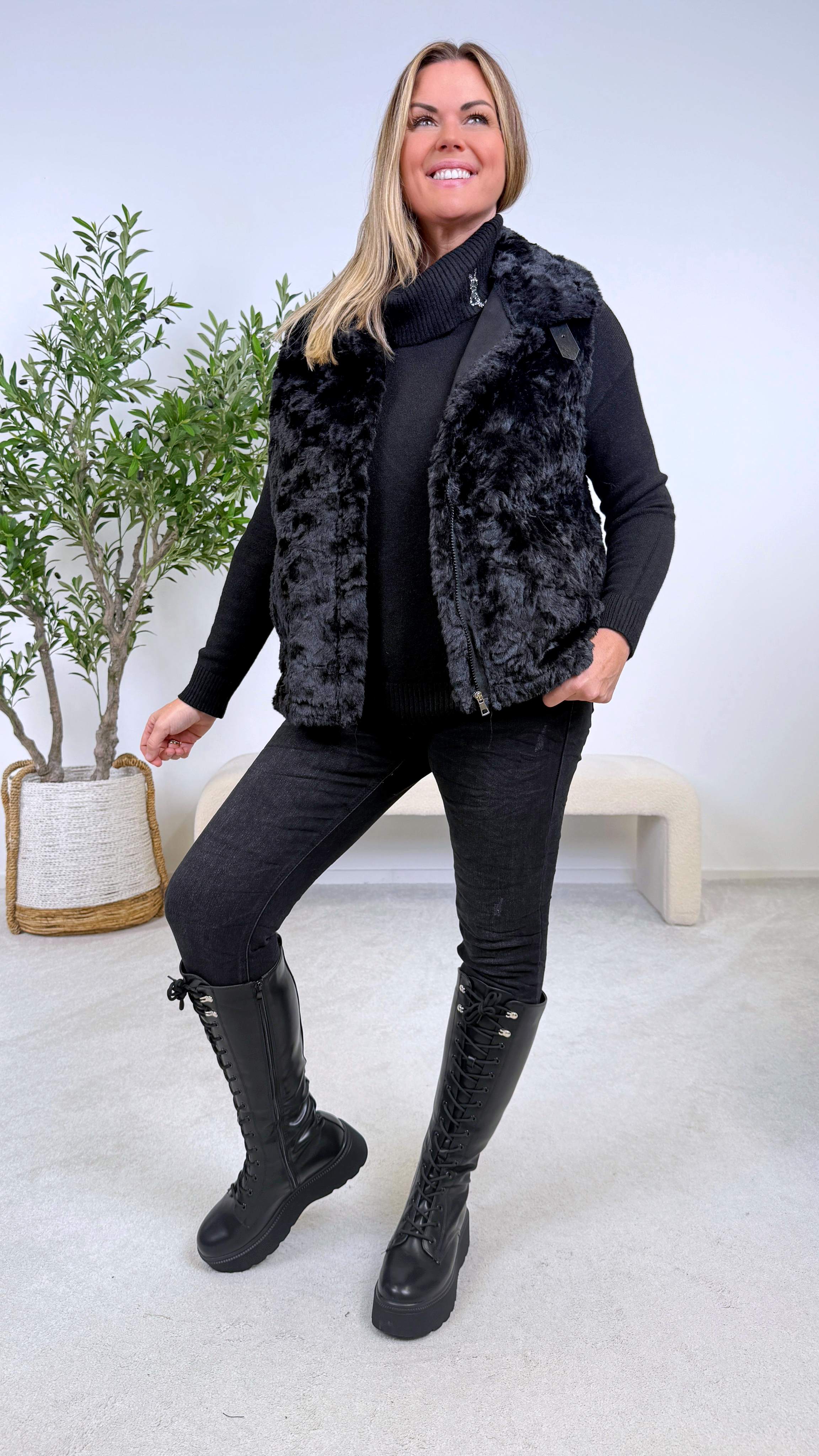 Jeans Noir Move (QF 2029)