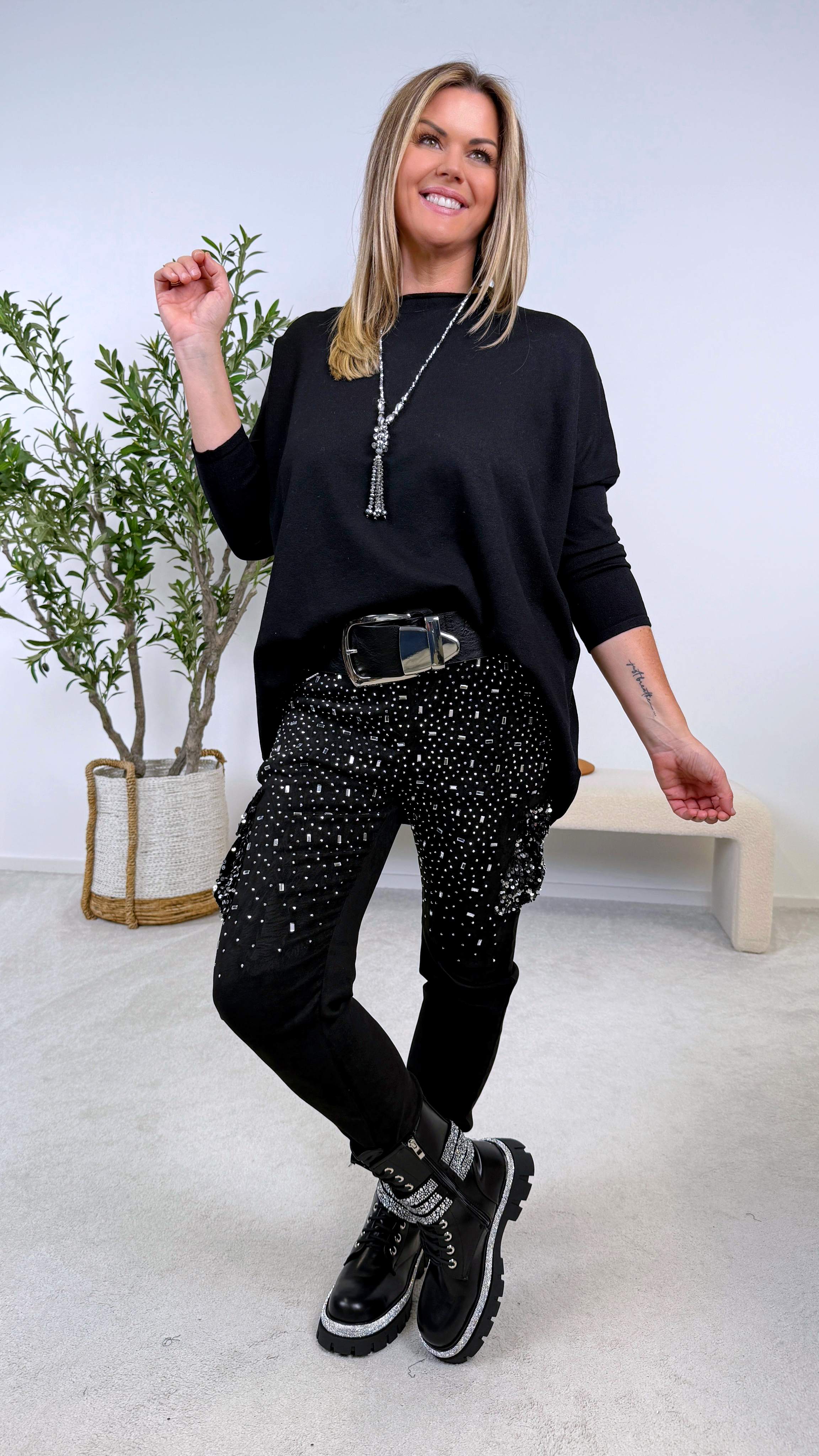 Sweathose Rock Queen *Schwarz*