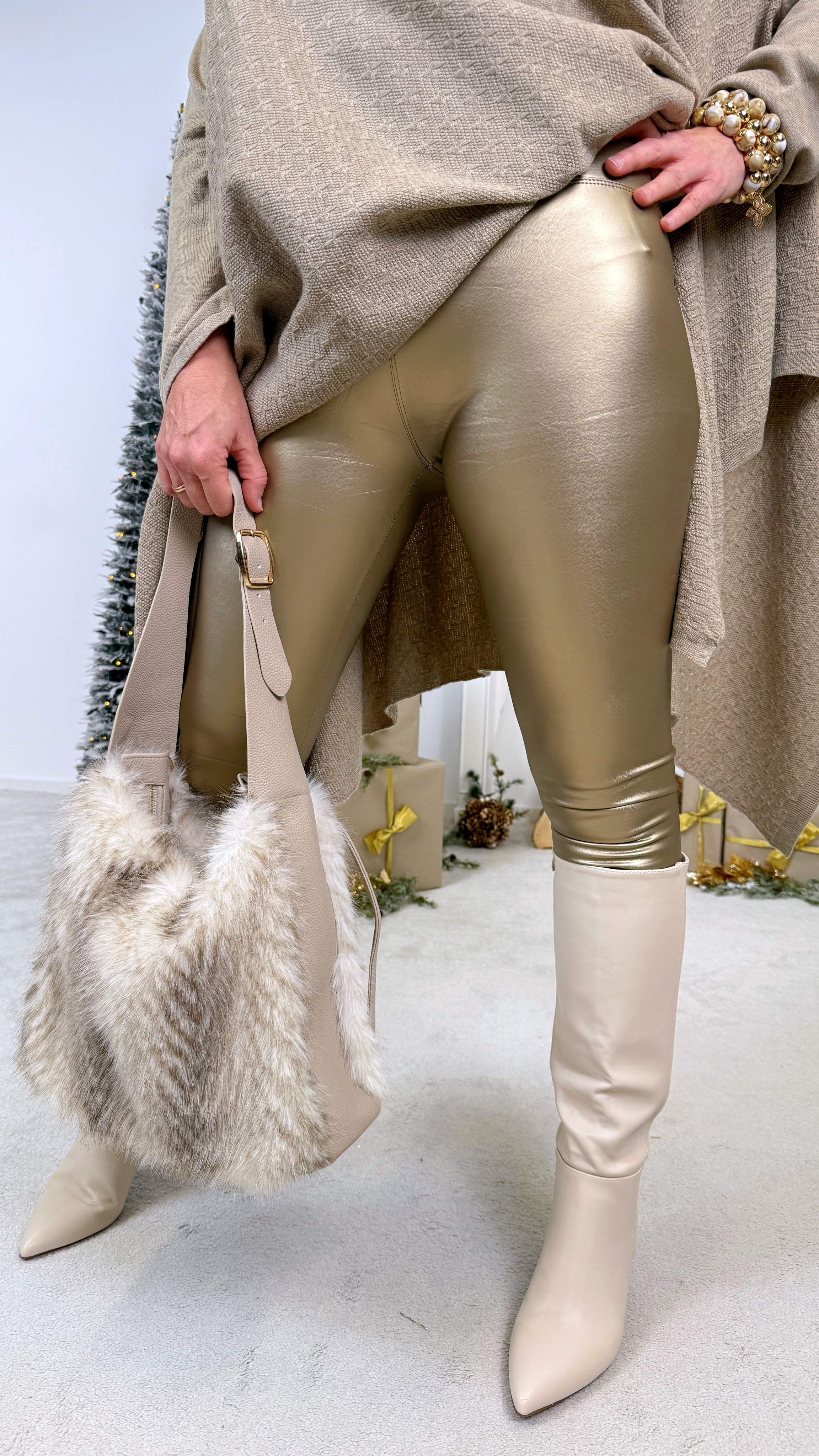 Leggings Leather Luxe *Gold*