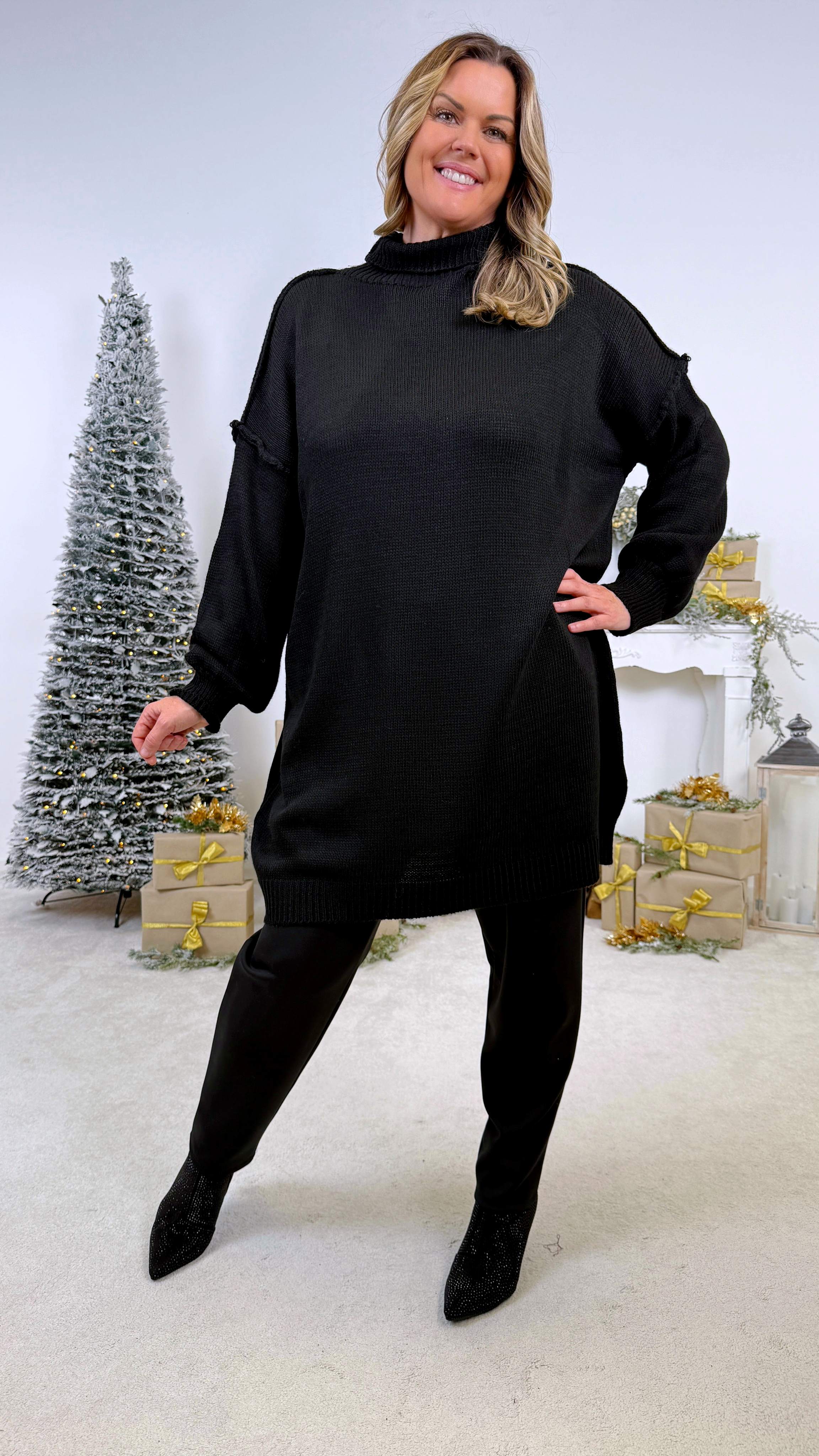 Strickkleid Novera *Schwarz*