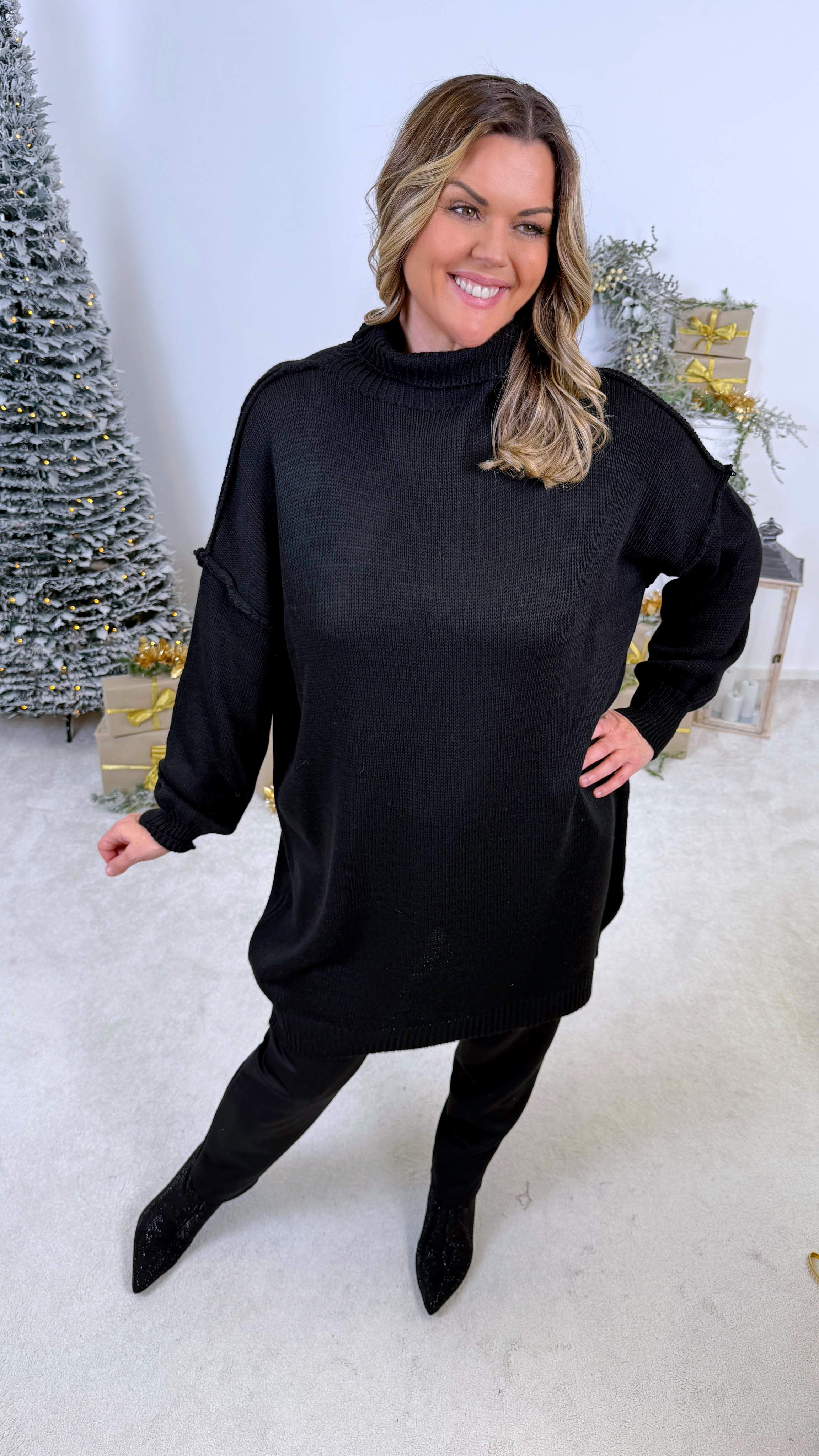 Strickkleid Novera *Schwarz*