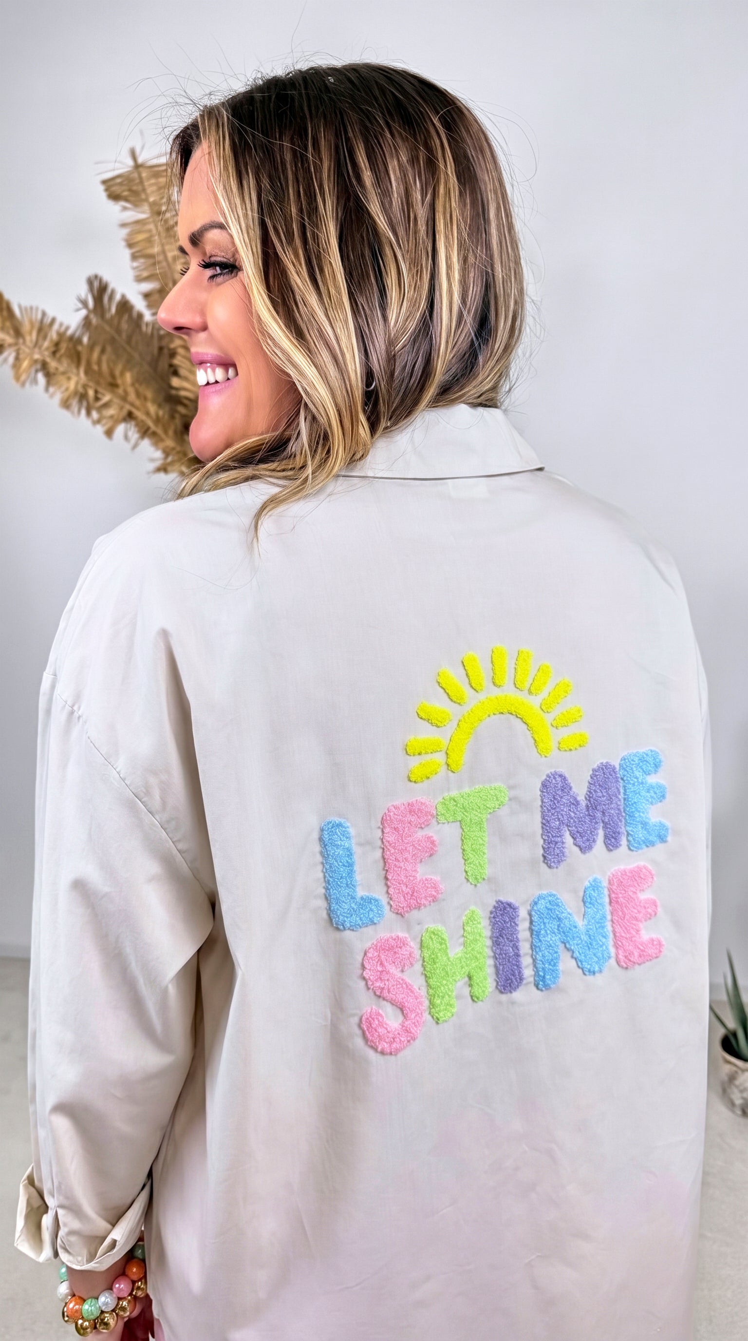 Bluse Let me Shine *Beige*
