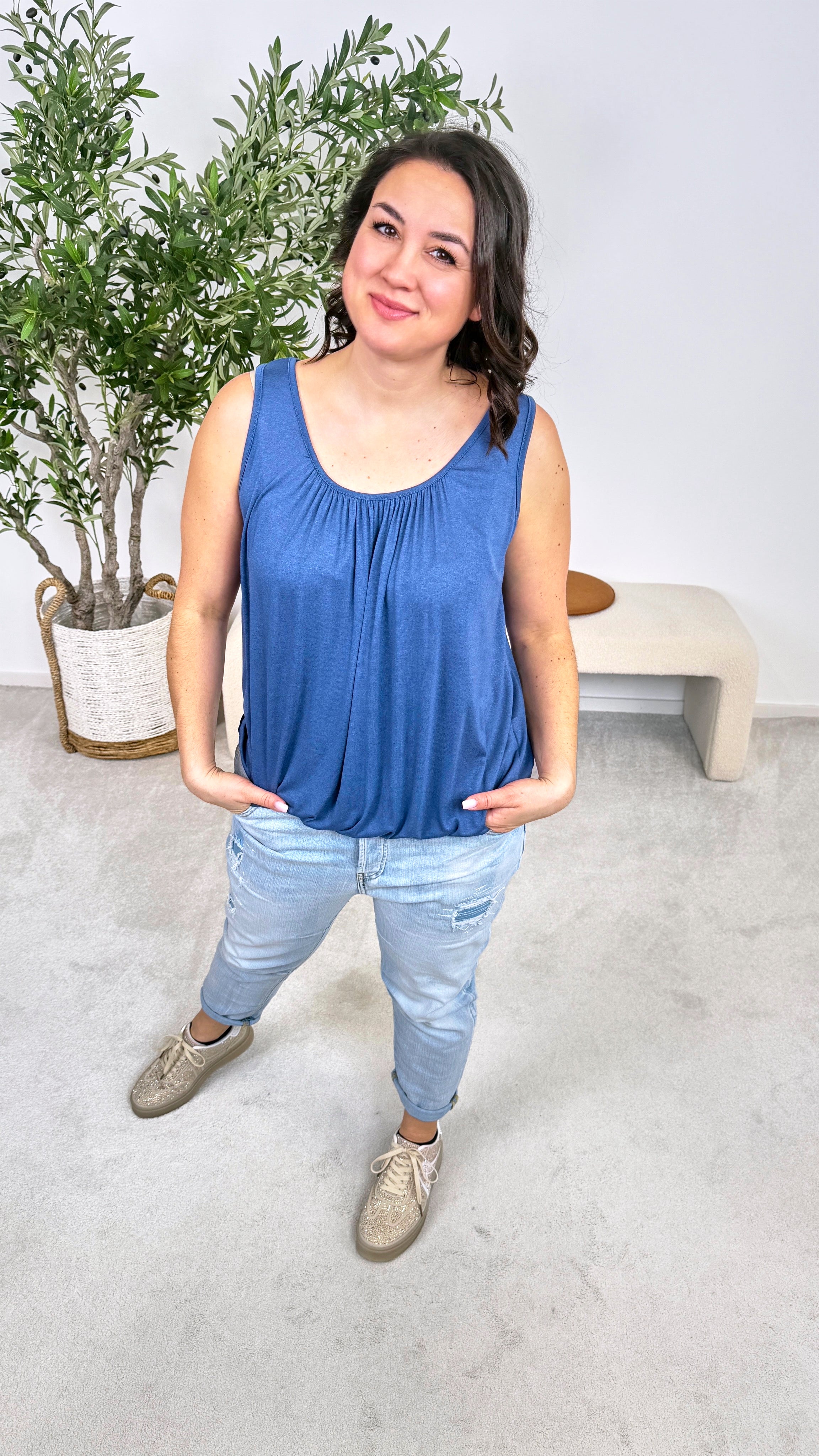 Top Clara *Dunkelblau*