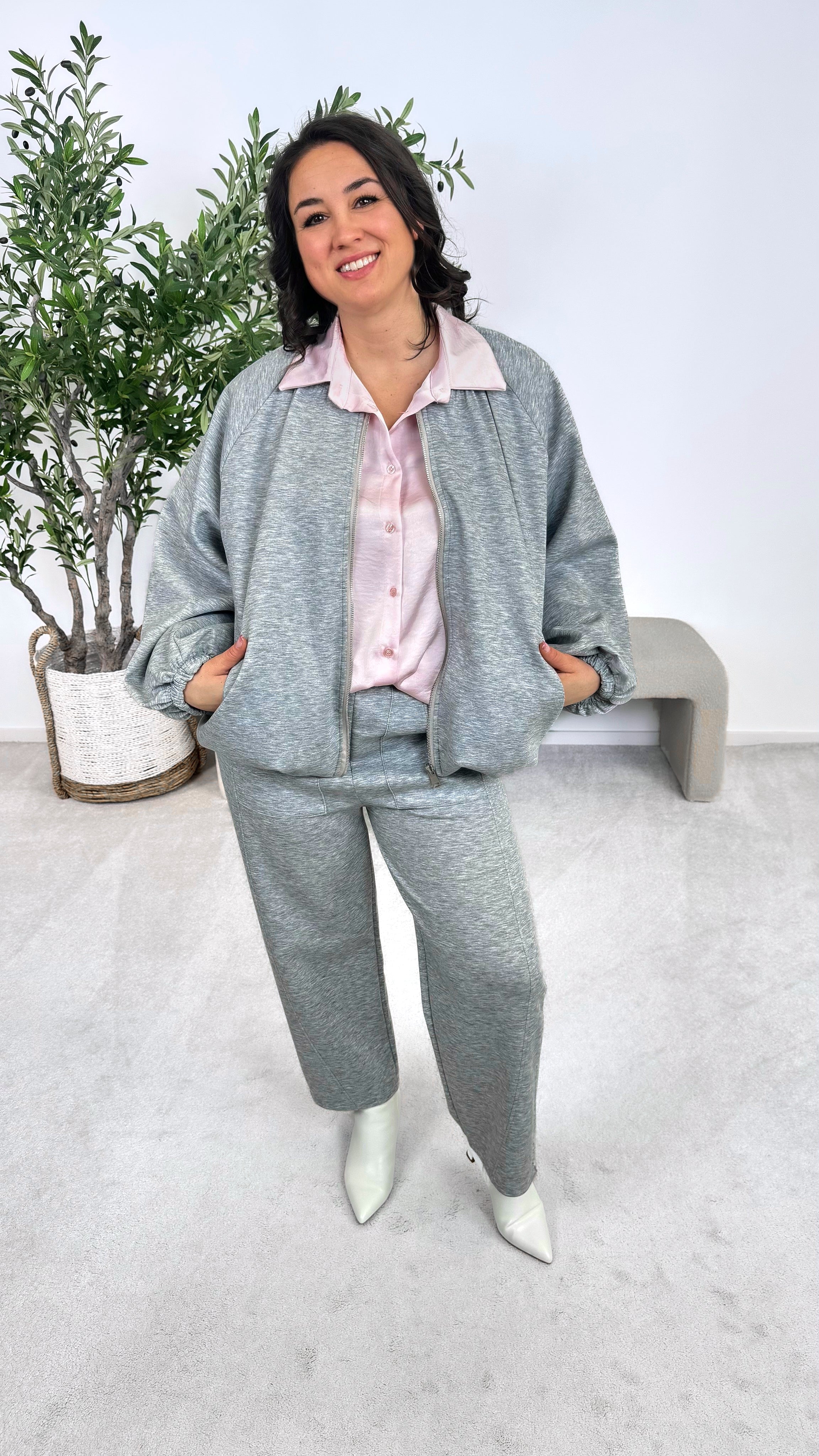 Bluse Glossy Glow *Rosa*