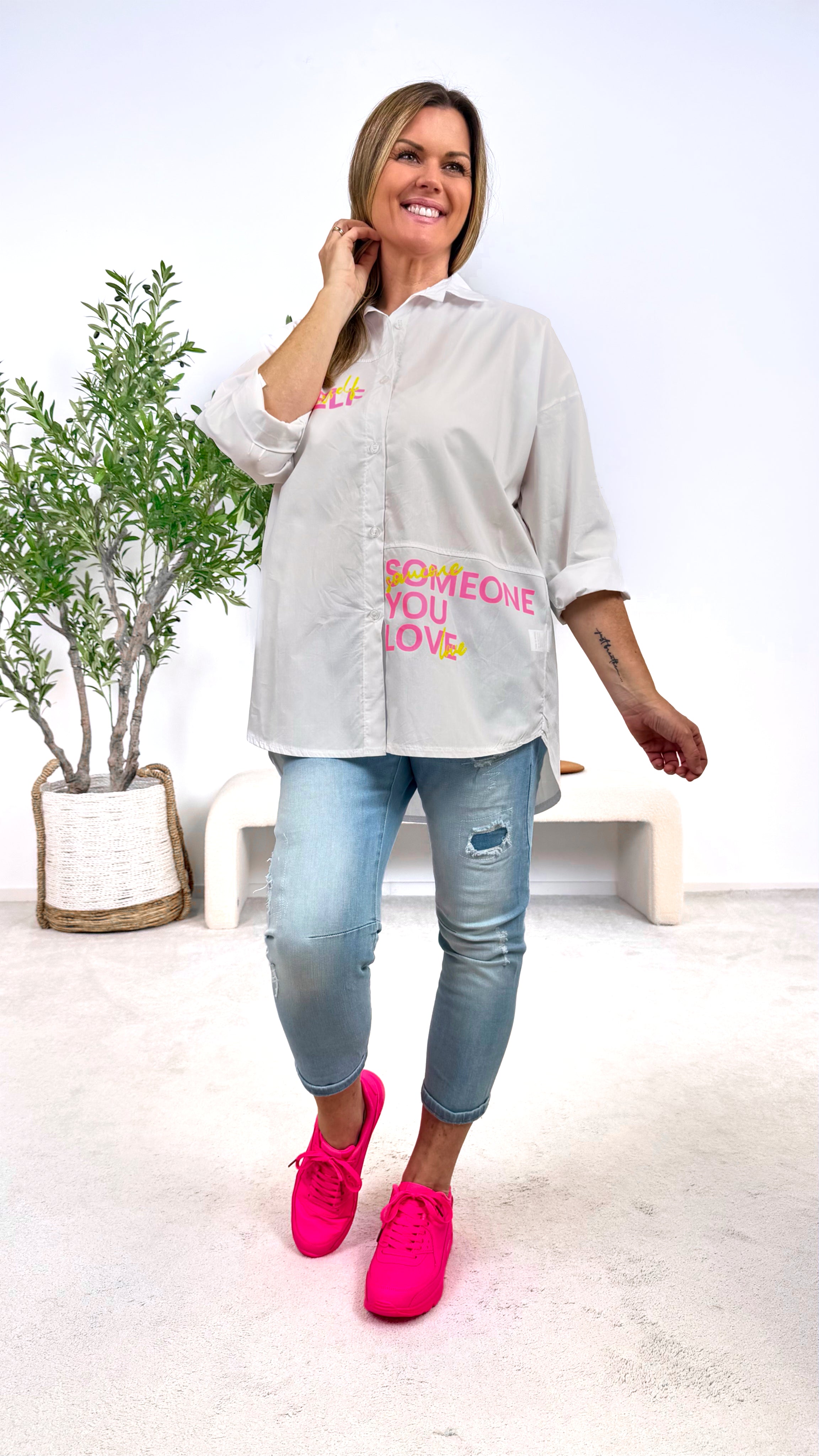 Bluse Treat Yourself *Weiß*