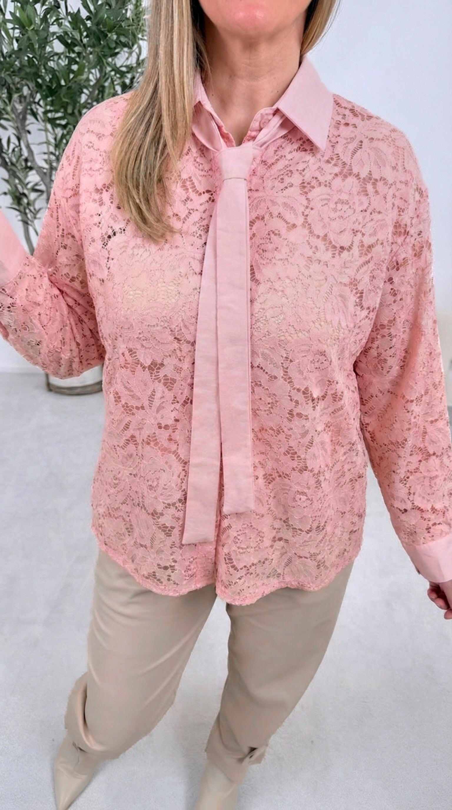 Spitzenbluse Delicate Muse *Rosa*